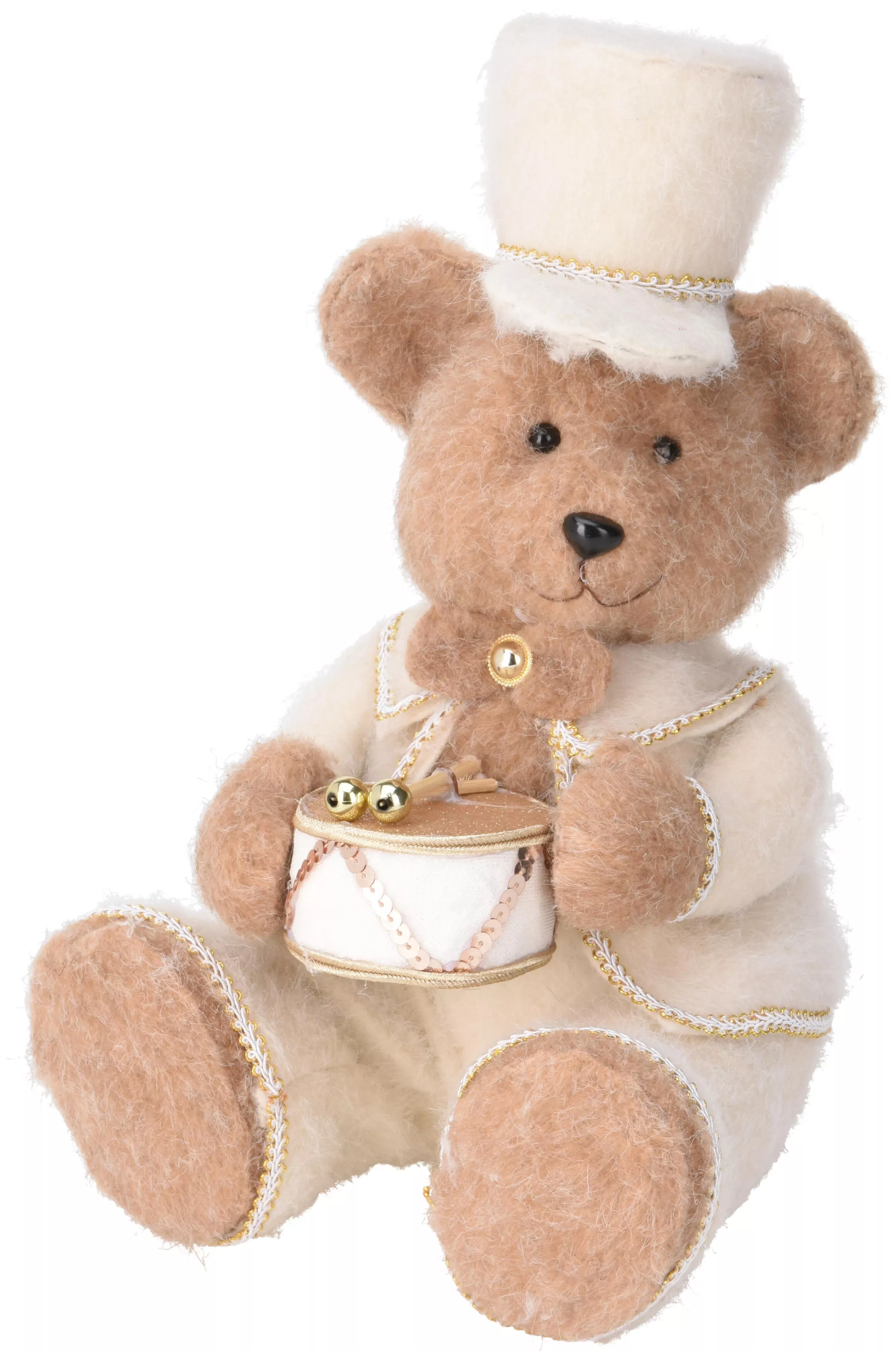 Ours en peluche avec tambour CHRISTMAS