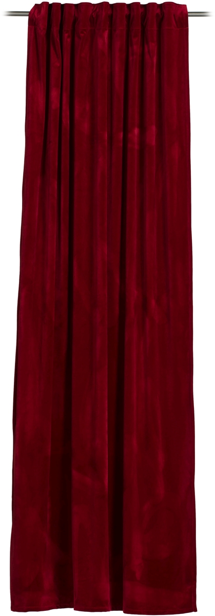 Rideau à passants - ton rouge carmin VELVET