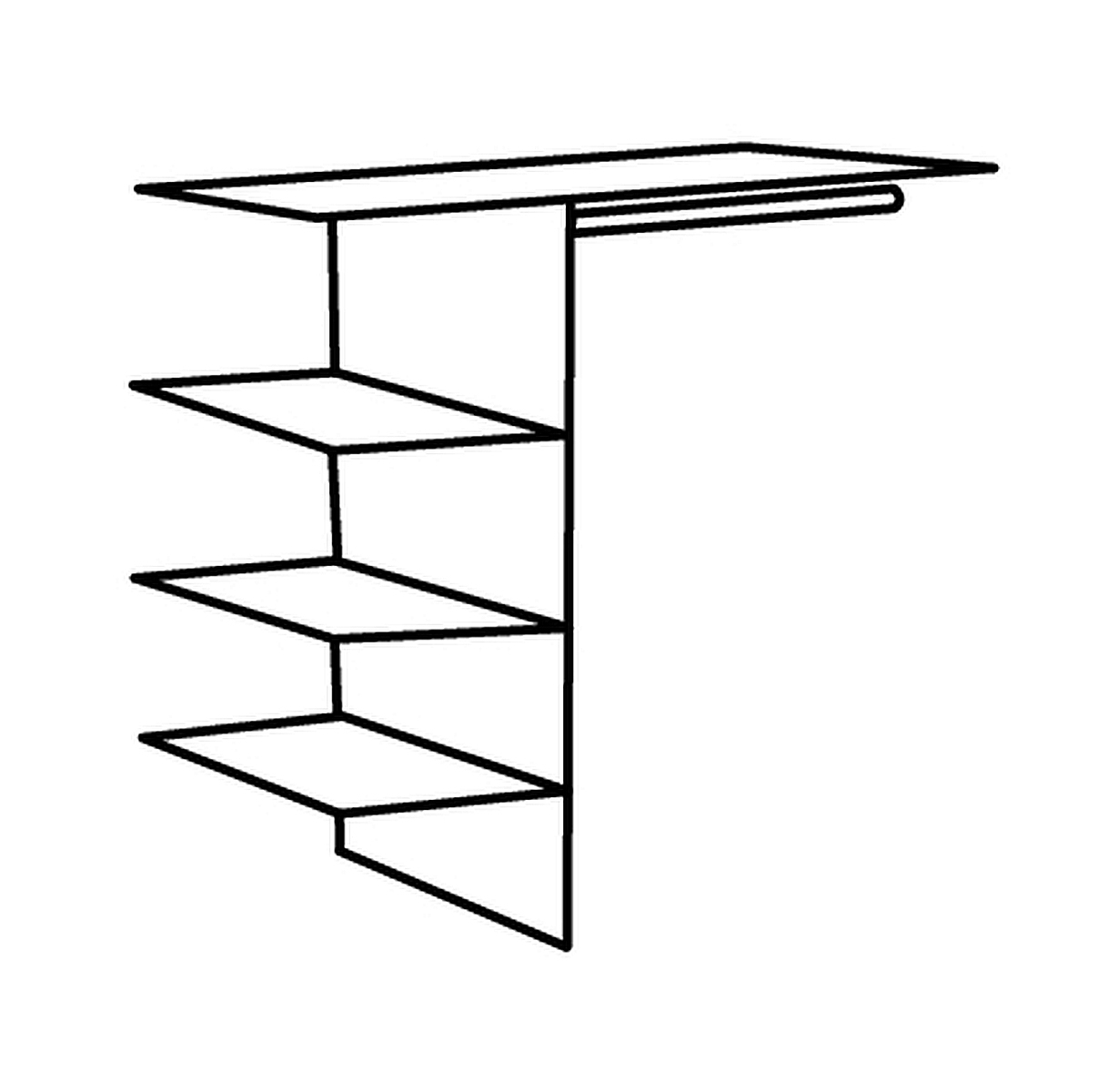 Répartition intérieure armoire lingère/penderie 756