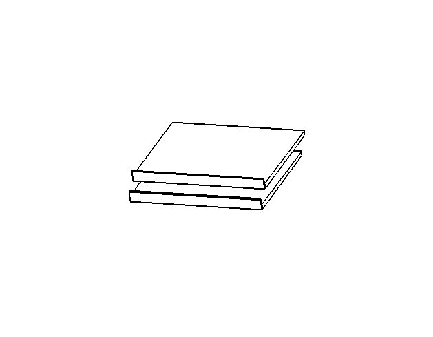 Lot de 2 tablettes pour chaussures A0033.9FE2 Lot de 2 tablettes pour chaussures A0033.9FE2