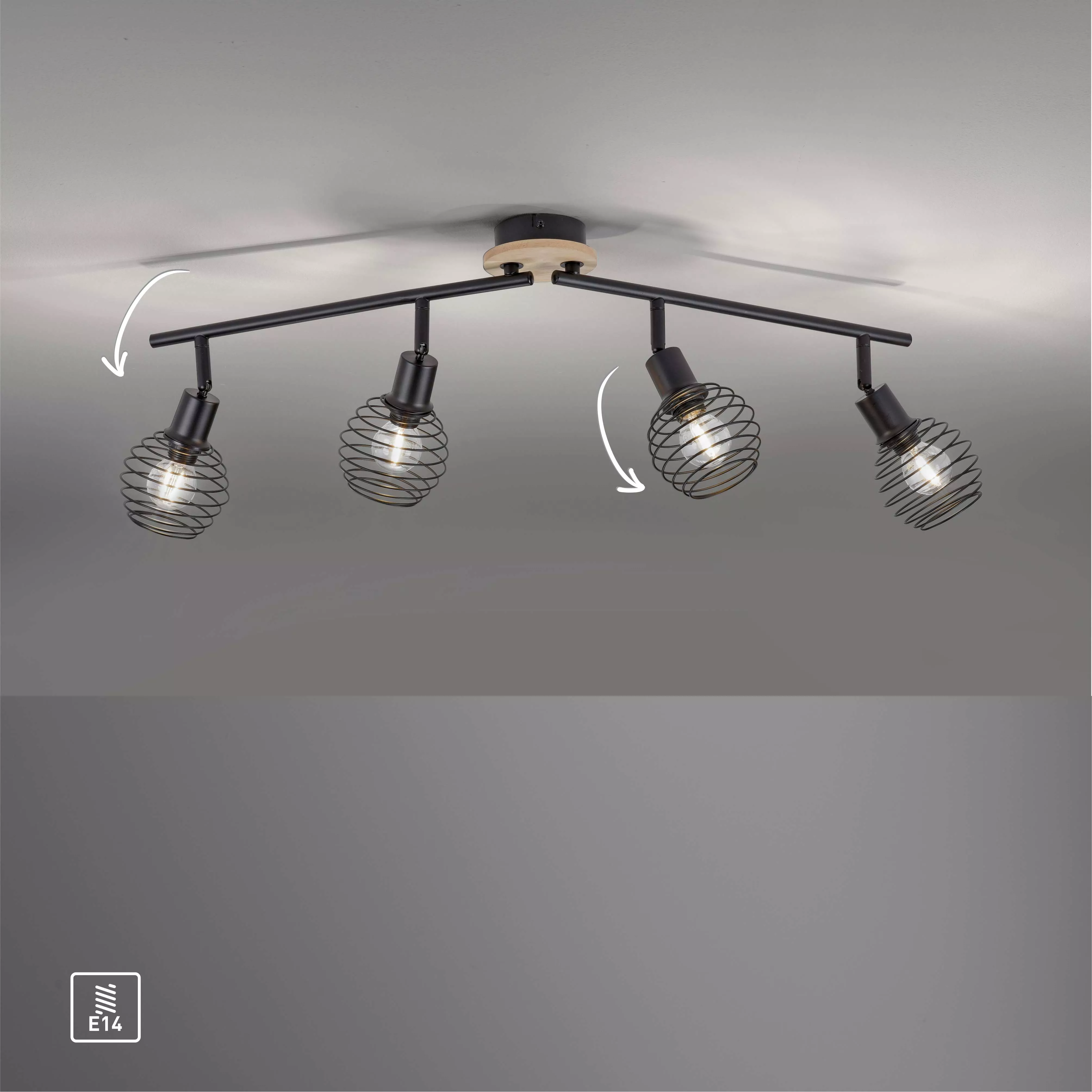 Plafonnier 4 ampoules Eugen