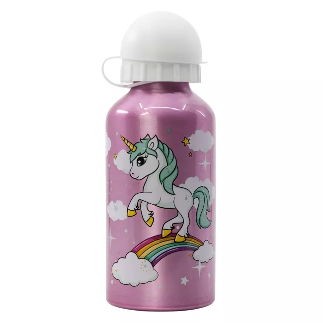 Gourde aluminium licorne RAINBOW