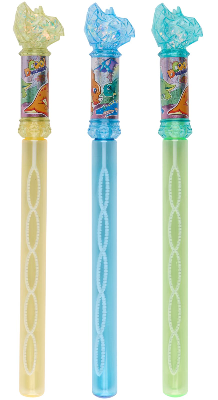 Baguette à bulles de savon à paillettes Dino BUBBLES