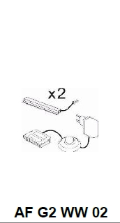 Eclairage de fond 2 pièces CATANIA CHAMBORD AF G2 WW 02