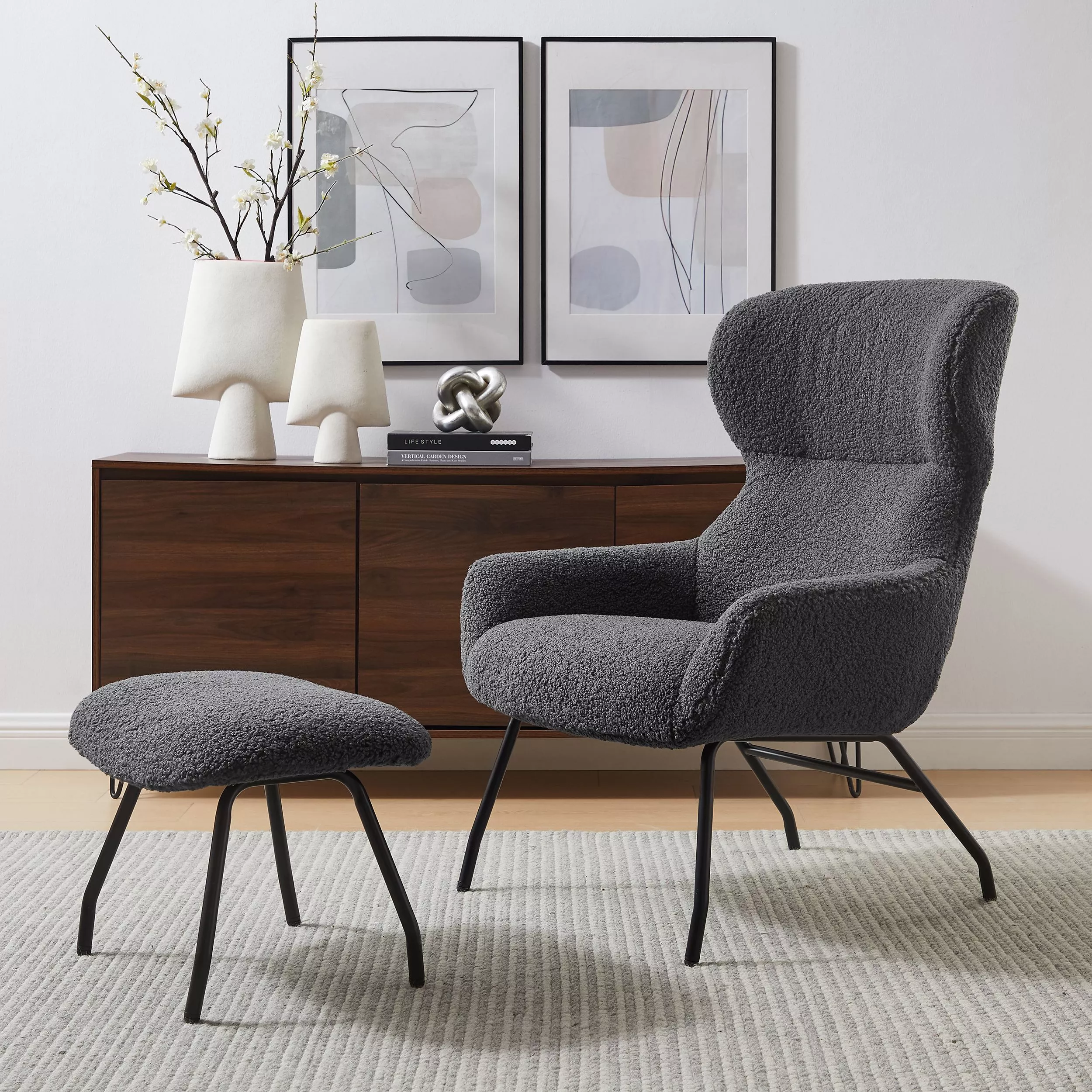 Fauteuil avec repose-pied 367810