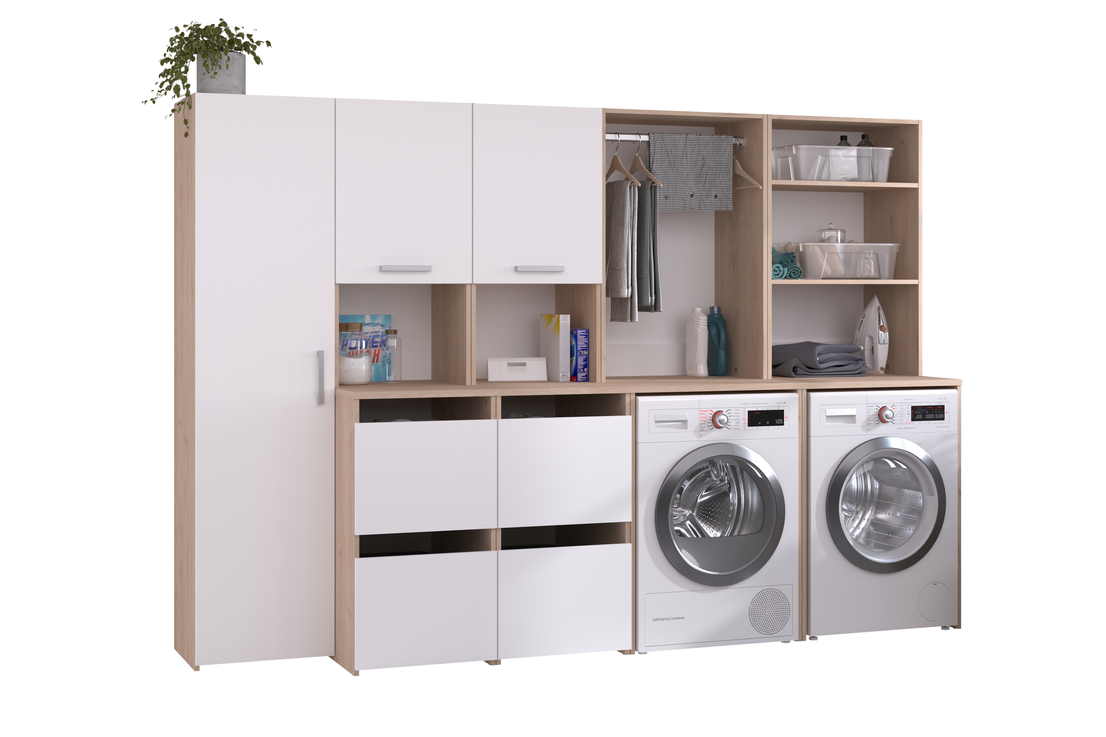Ensemble de meubles pour machine à laver LAUNDRY 1