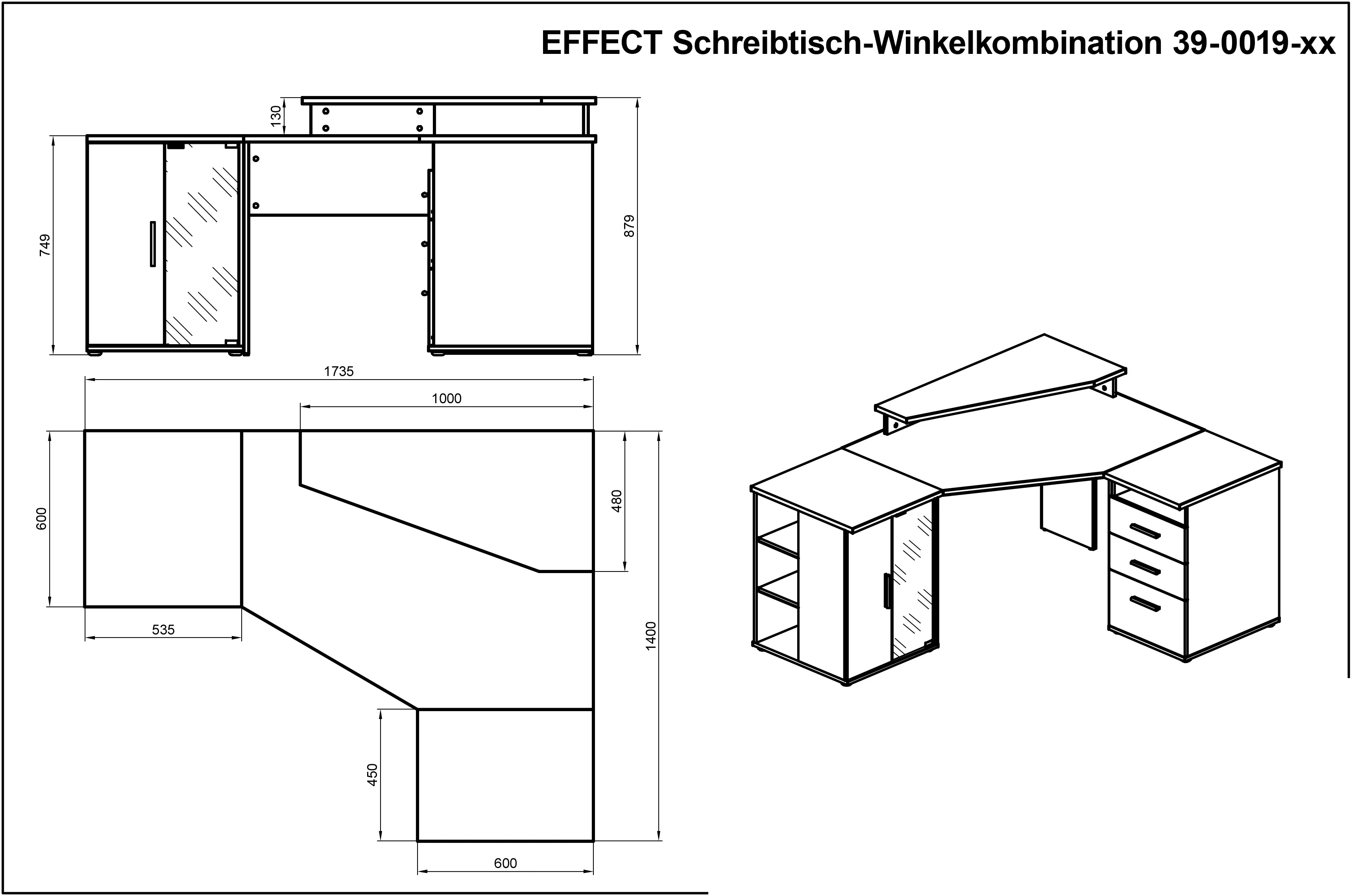Bureau combiné EFFECT