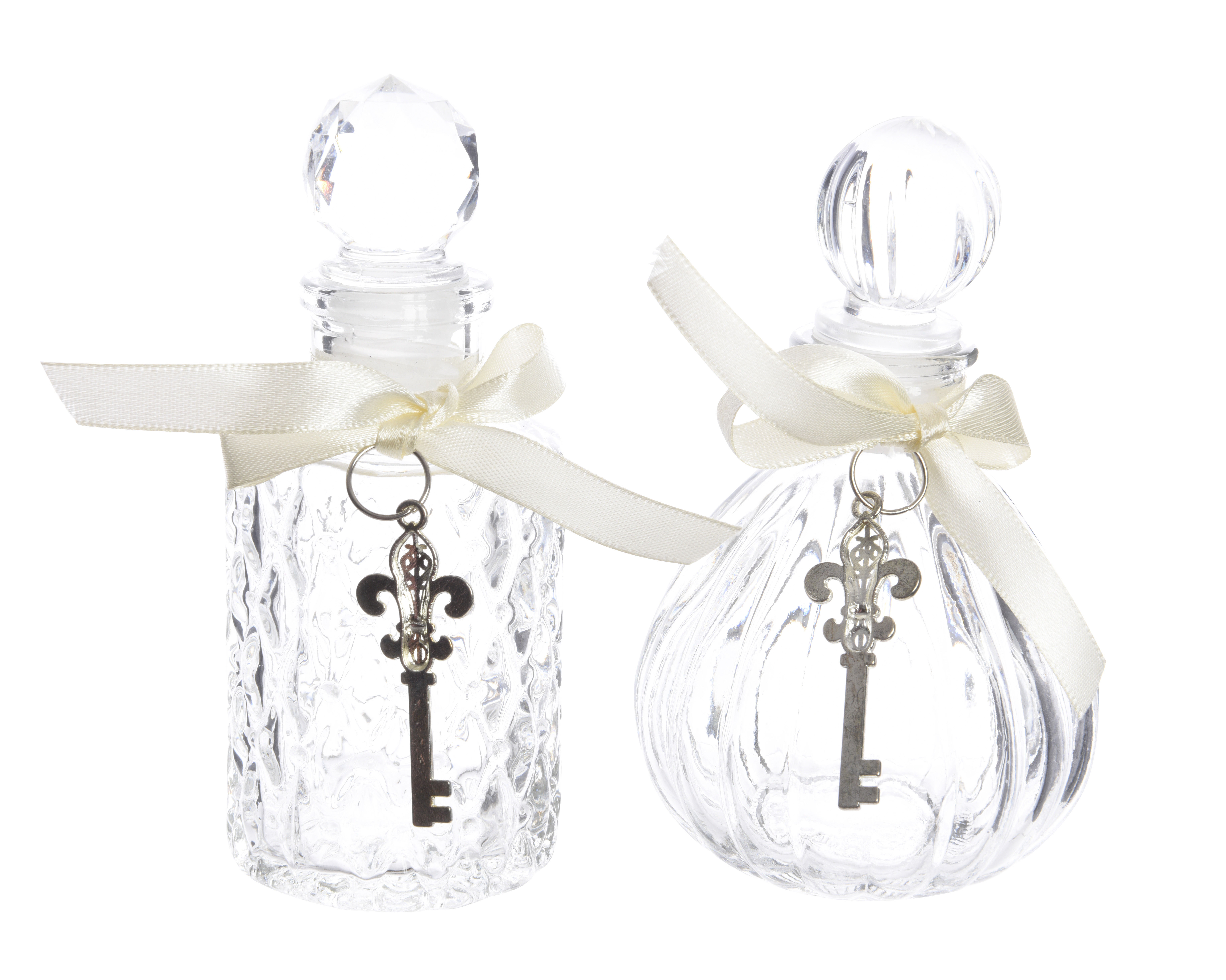 Flacon en verre avec clé ROMANTIK
