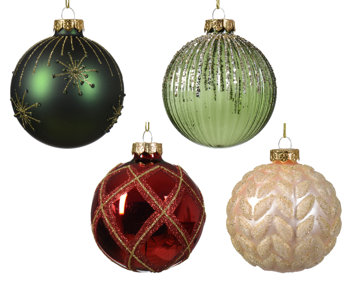 Boule en verre CHRISTMAS