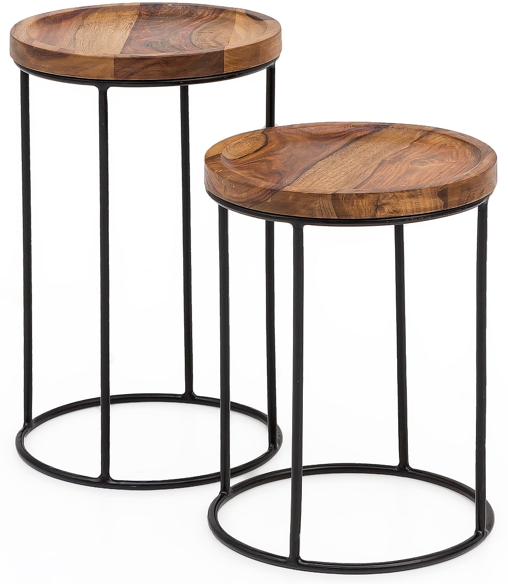 Lot de 2 tables d'appoint CHON BURI