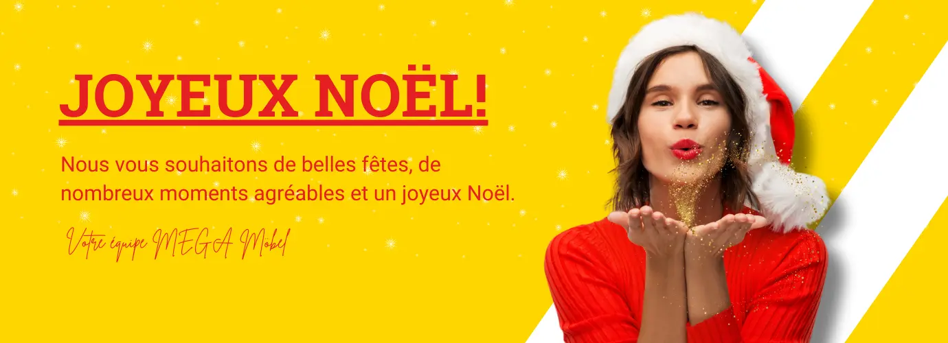 MEGA Möbel vous souhaite un joyeux Noël et de bons moments en compagnie de vos proches !