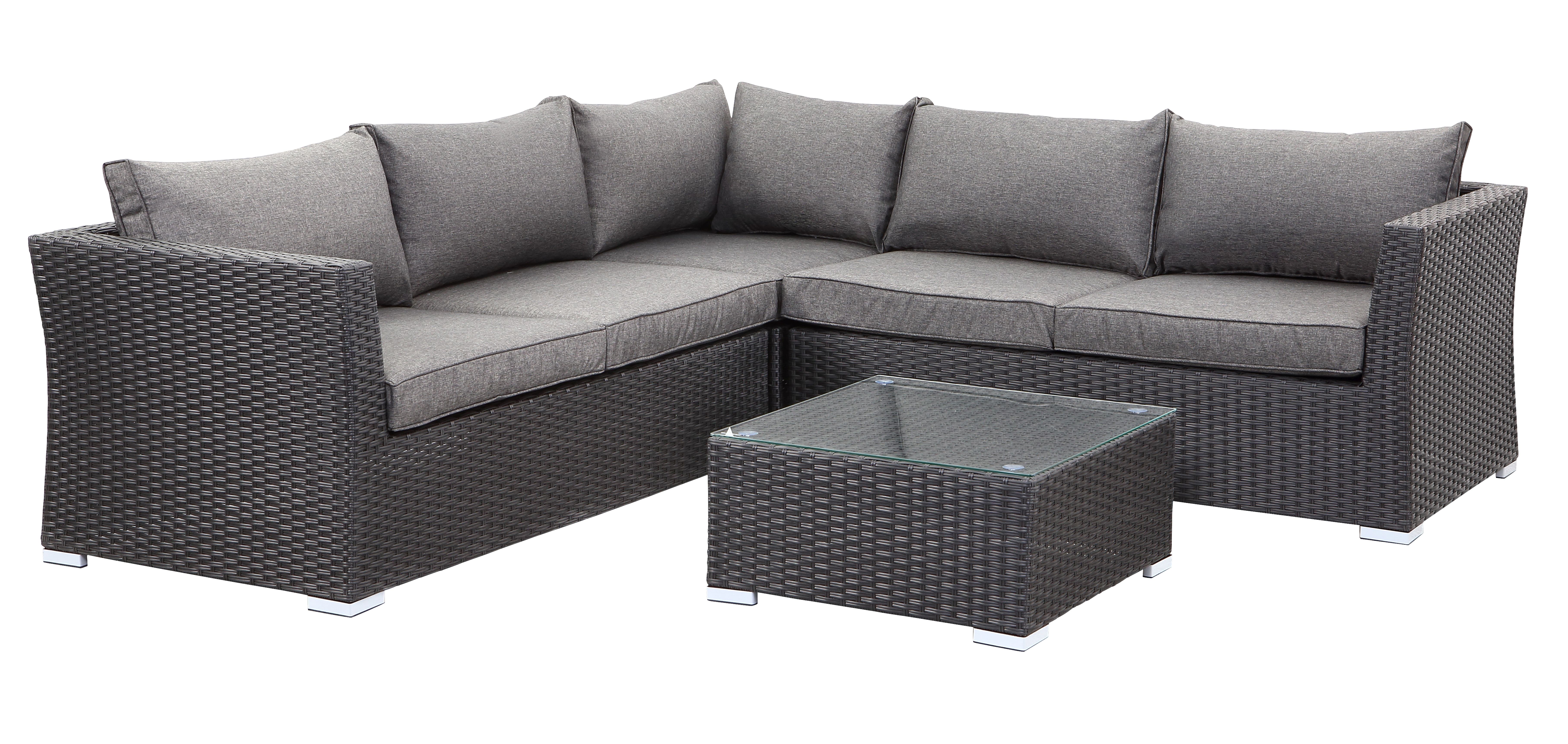 Canapé d'angle avec table basse ROA-704200001