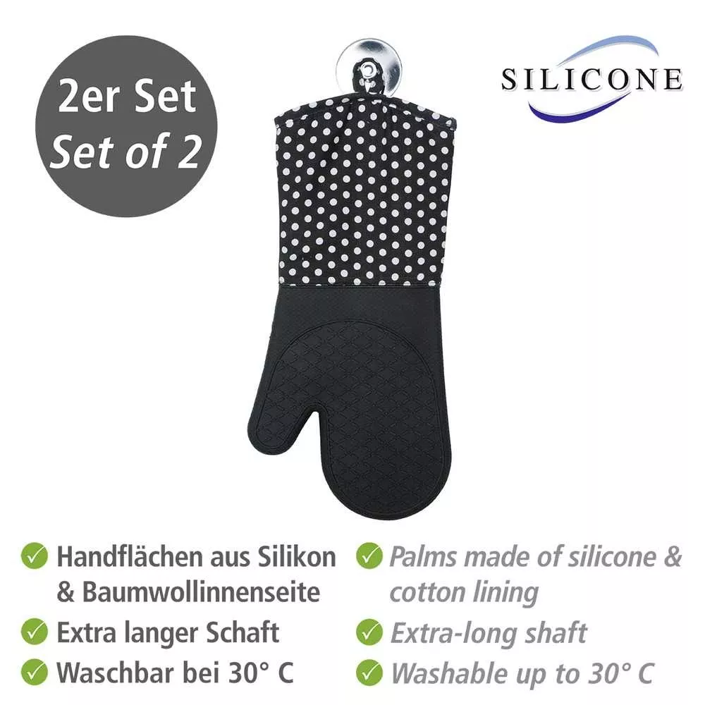 Lot de 2 gants pour four à pois Punkte