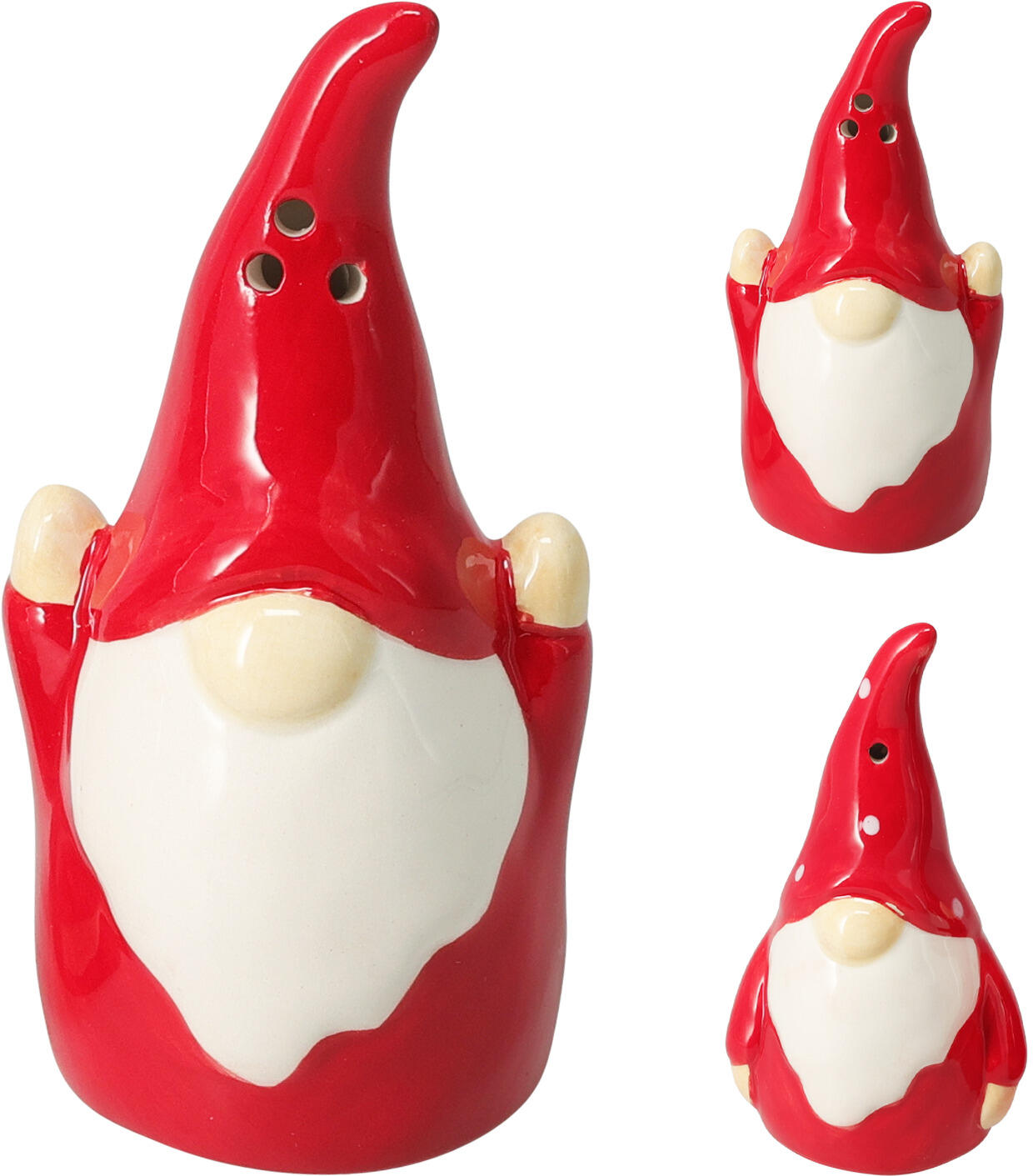 Salière/poivrière en forme de lutin CHRISTMAS