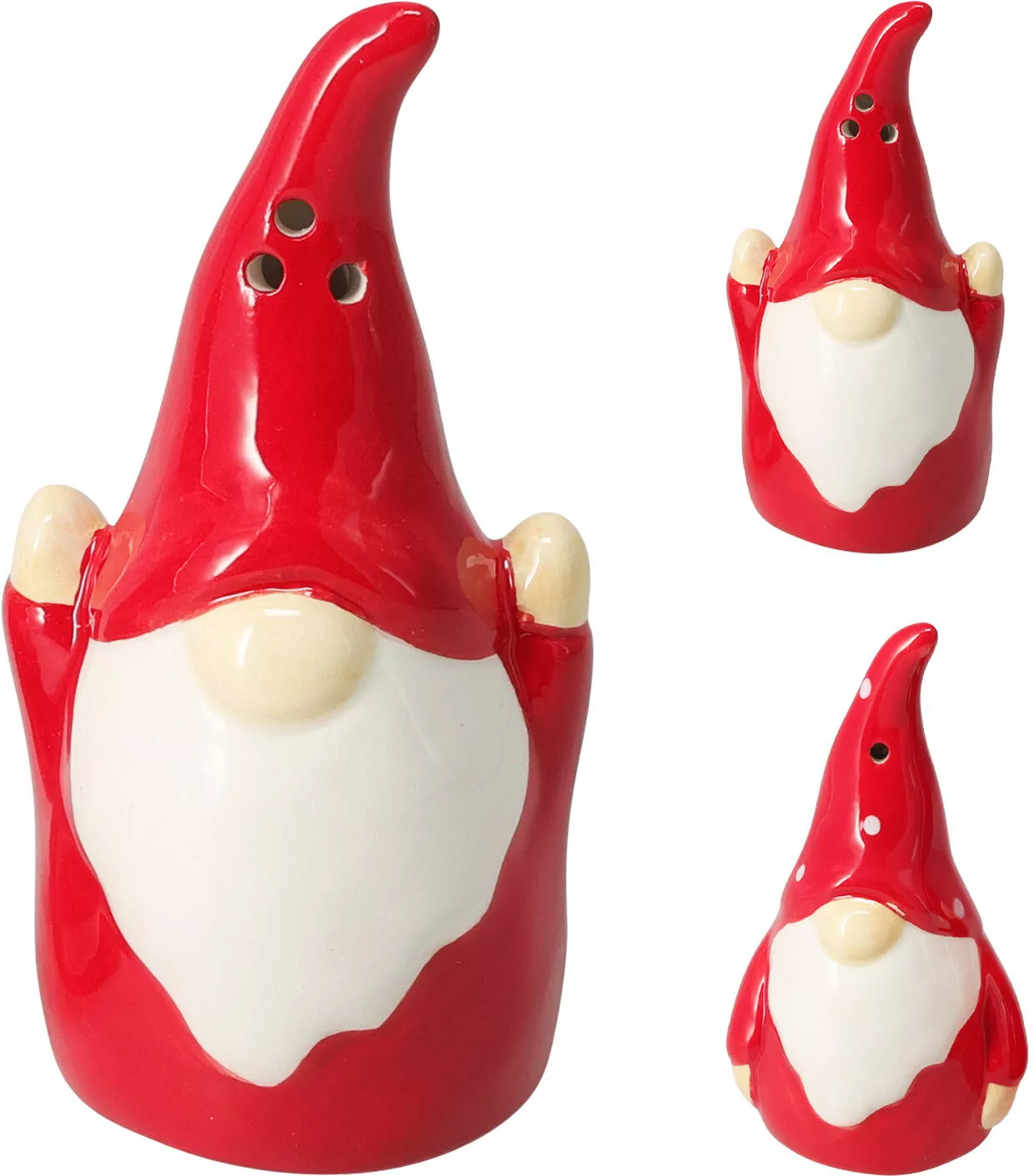 Salière/poivrière en forme de lutin CHRISTMAS