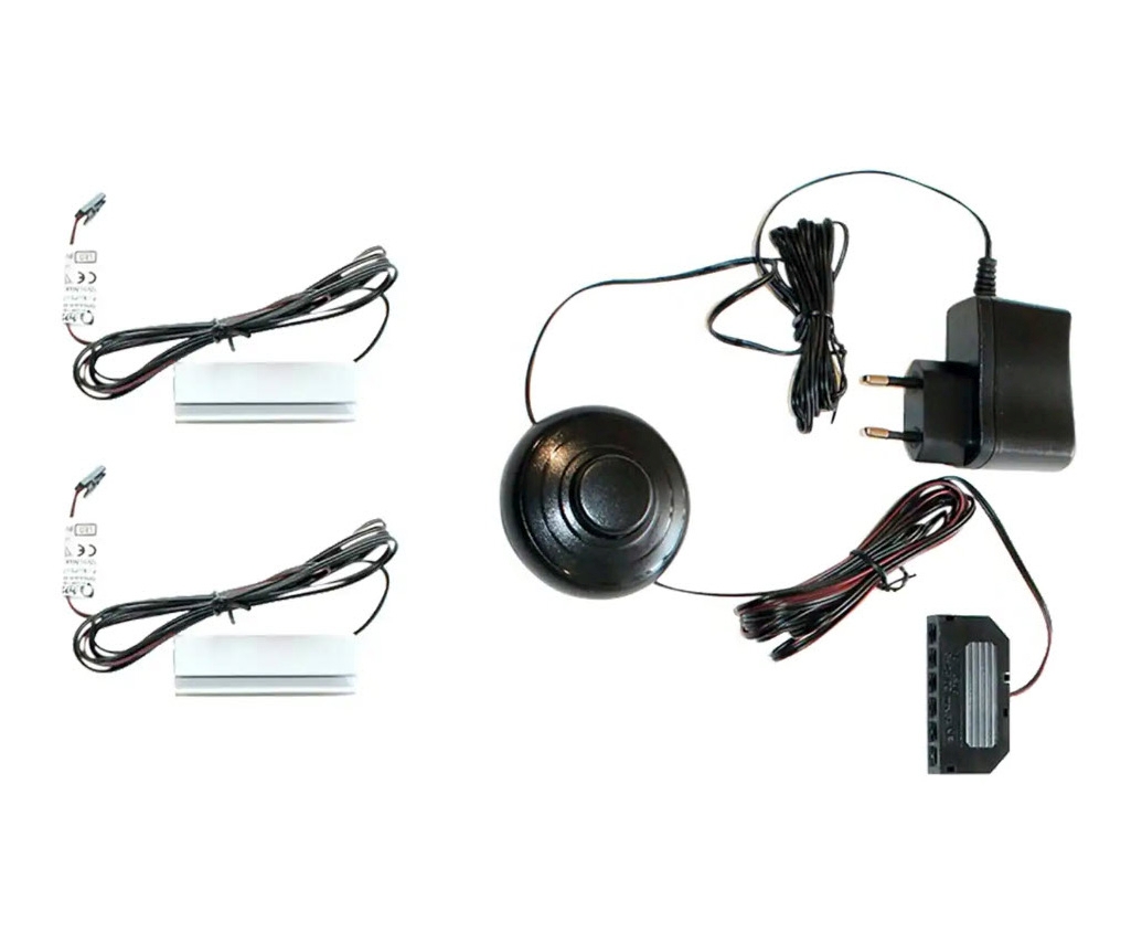 Lot de 2 éclairages pour tablettes en verre à clipser ADUA / SEBETA Lot de 2 éclairages pour tablettes en verre à clipser ADUA / SEBETA