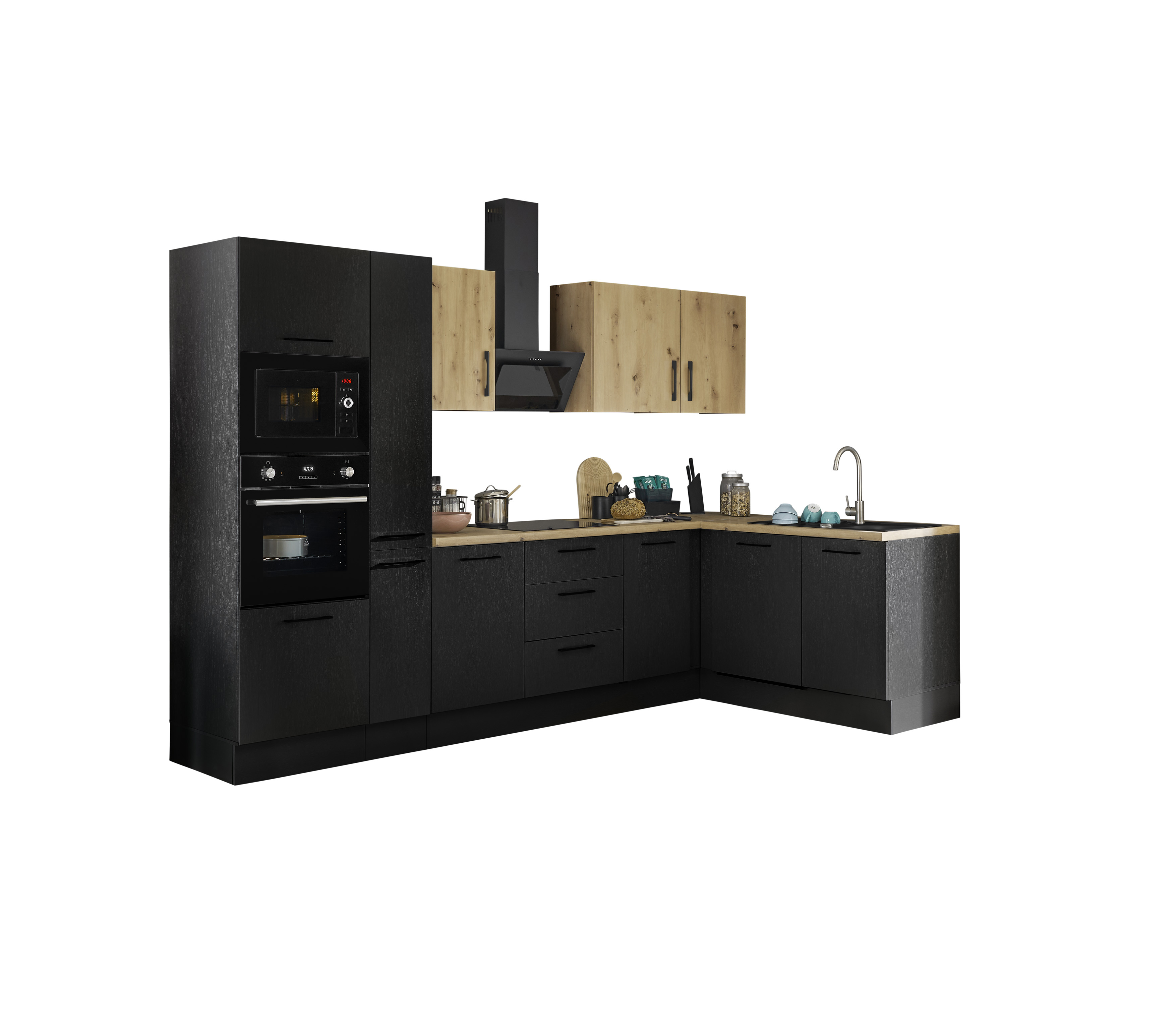 Bloc cuisine avec électroménager CORNWALL (cuisine d'angle-four-lave-vaisselle-micro-ondes) VIII Bloc cuisine avec électroménager CORNWALL (cuisine d'angle-four-lave-vaisselle-micro-ondes) VIII