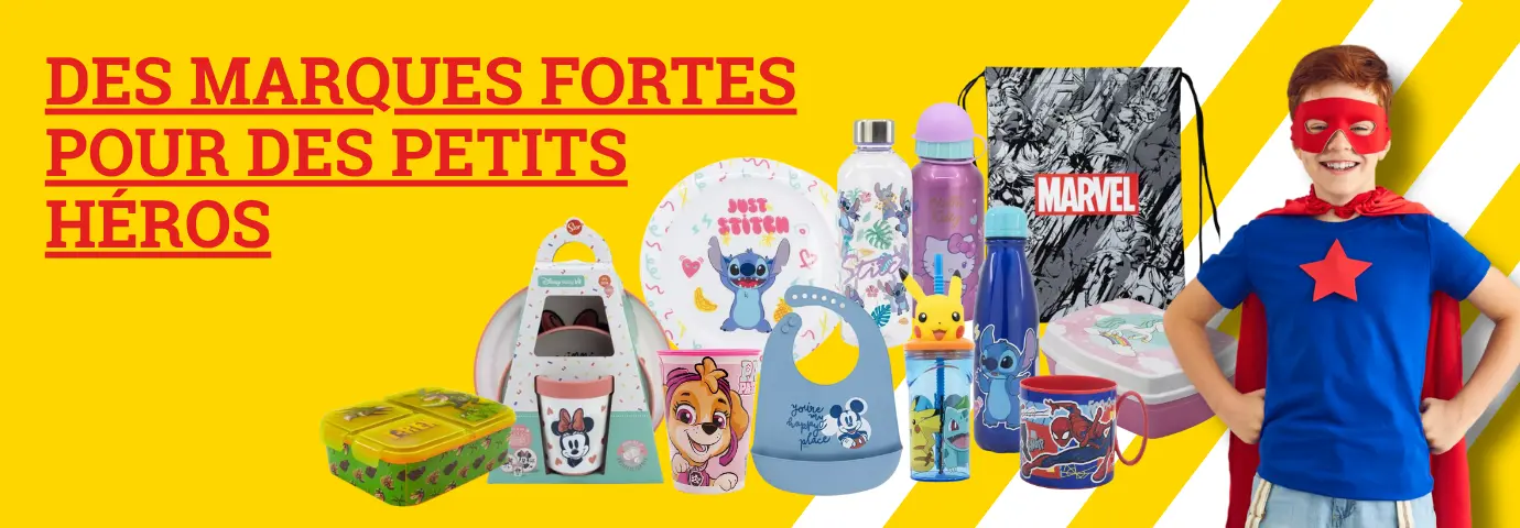 Des marques fortes pour des petits héros - à découvrir ici Des marques fortes pour des petits héros - à découvrir ici