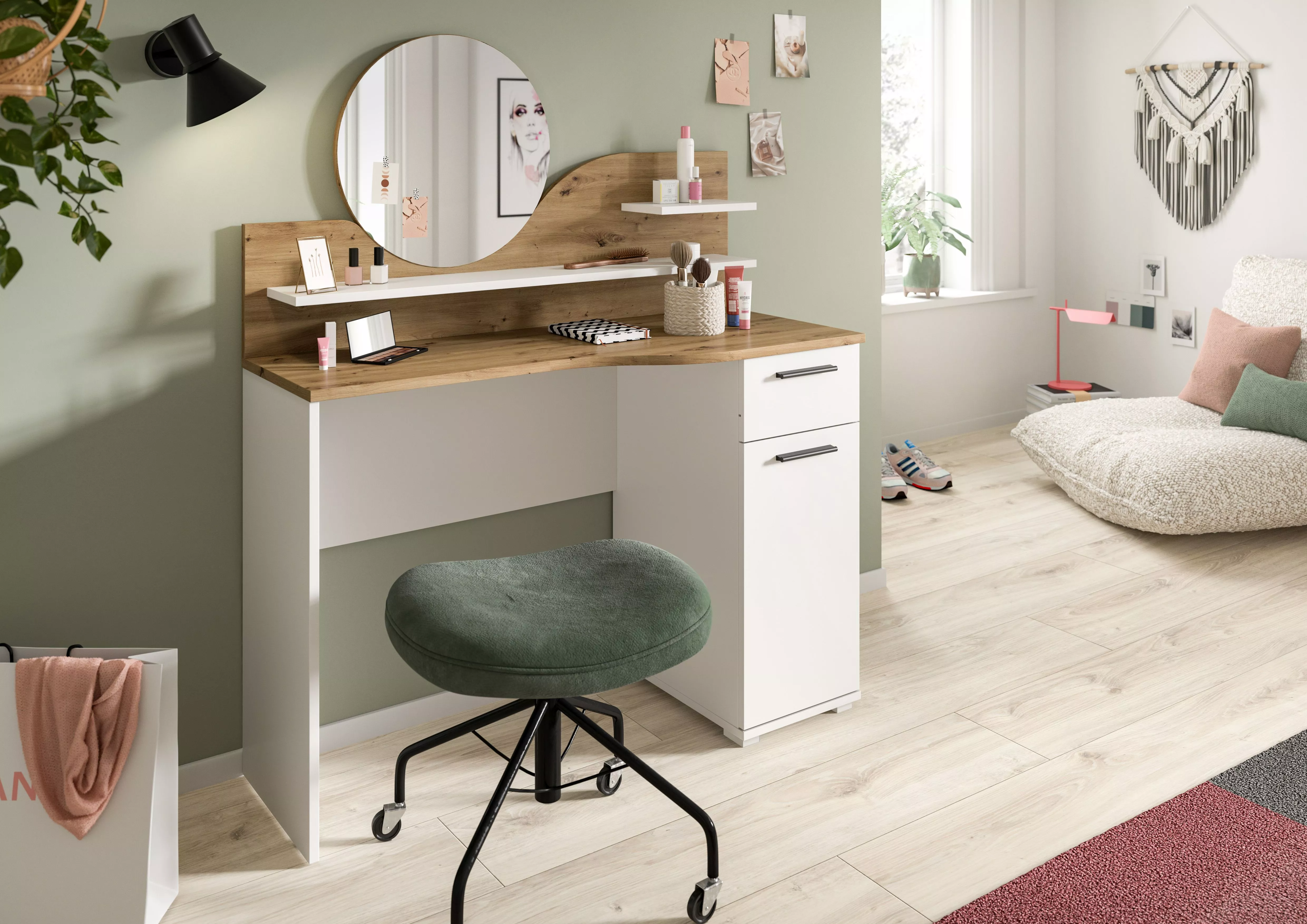 Coiffeuse avec miroir SHASHAMANE