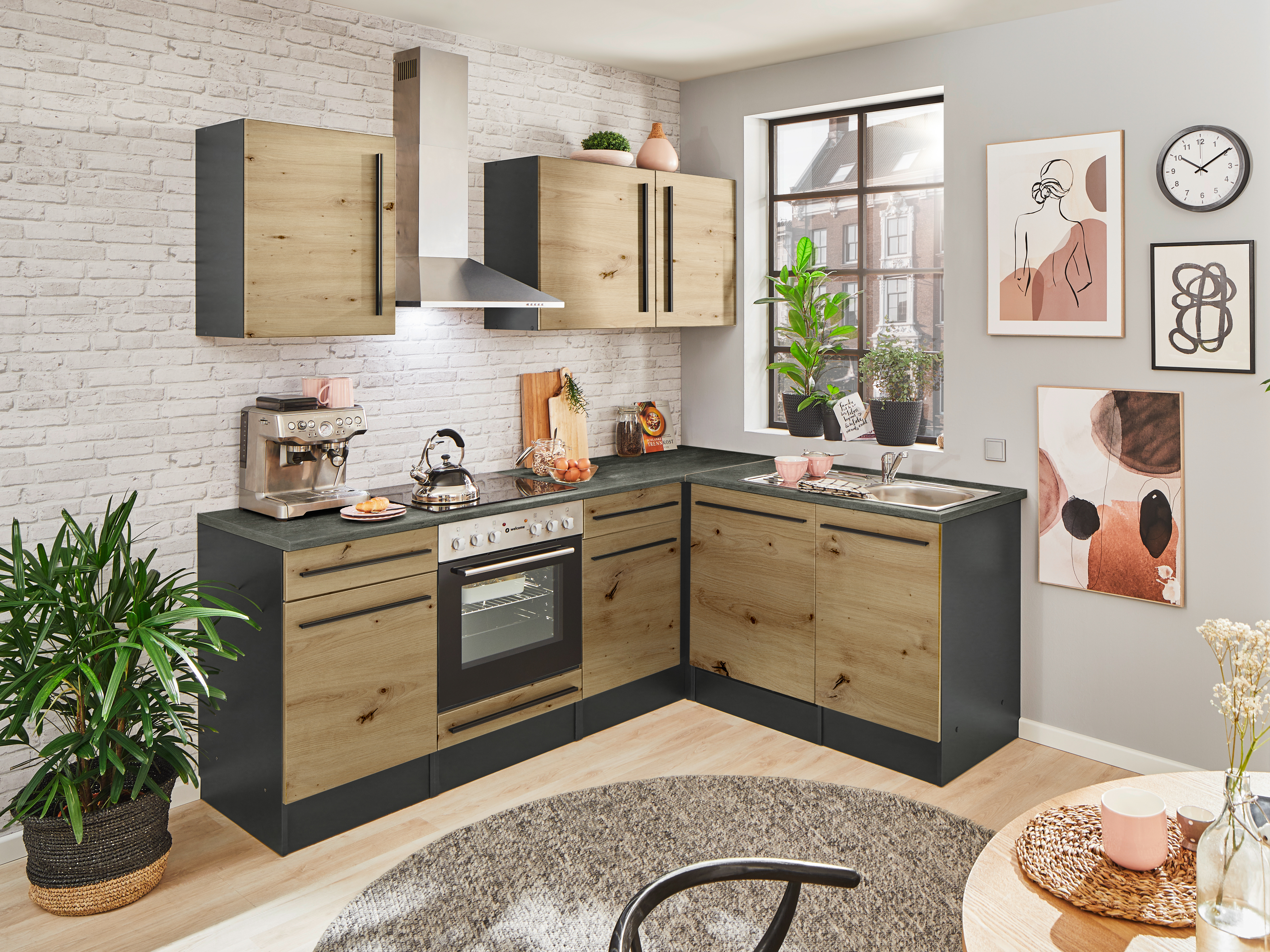 Bloc cuisine avec électroménager JAZZ 8 (cuisine d'angle) II