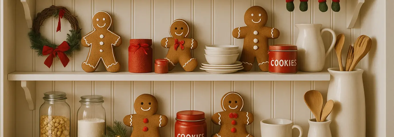 Décorations de Noël : bonhommes en pain d'épices & Co.
