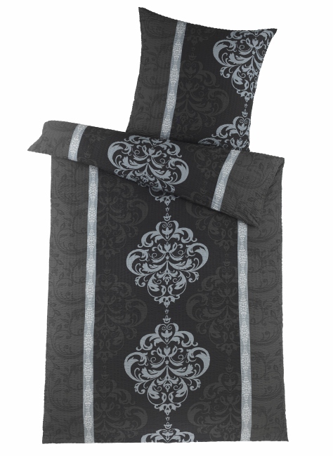 Parure de lit haut de gamme en microfibre seersucker CARLO Parure de lit haut de gamme en microfibre seersucker CARLO