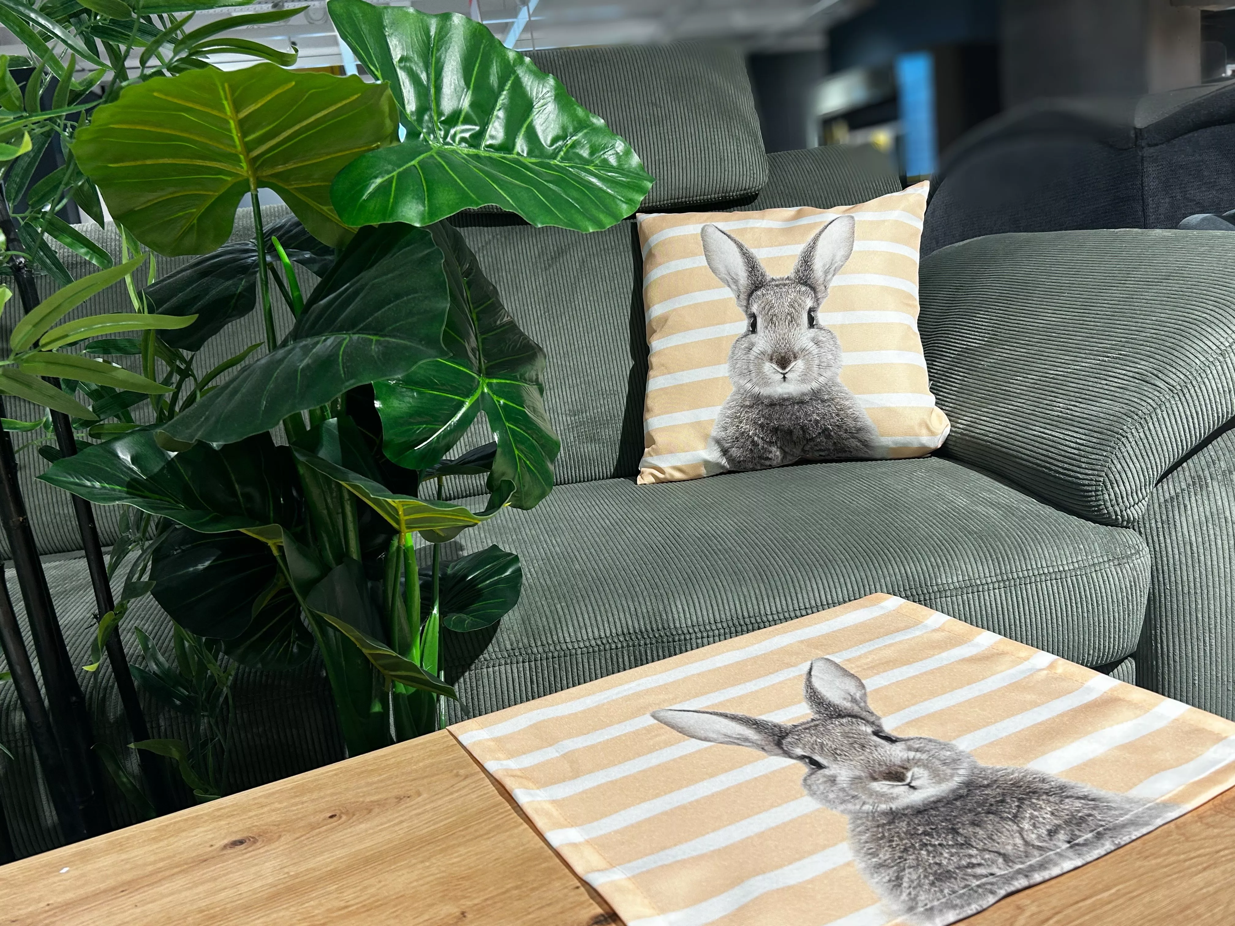 Coussin tête de lapin ROGER