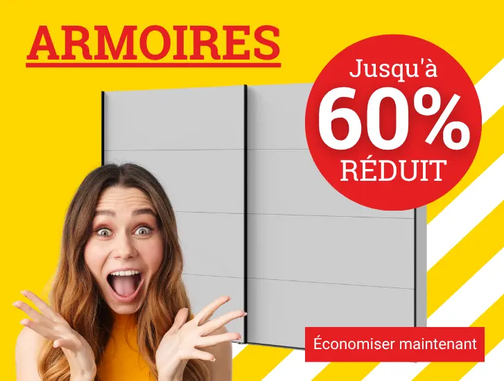 Armoires jusqu'à 60% de réduction - économisez maintenant