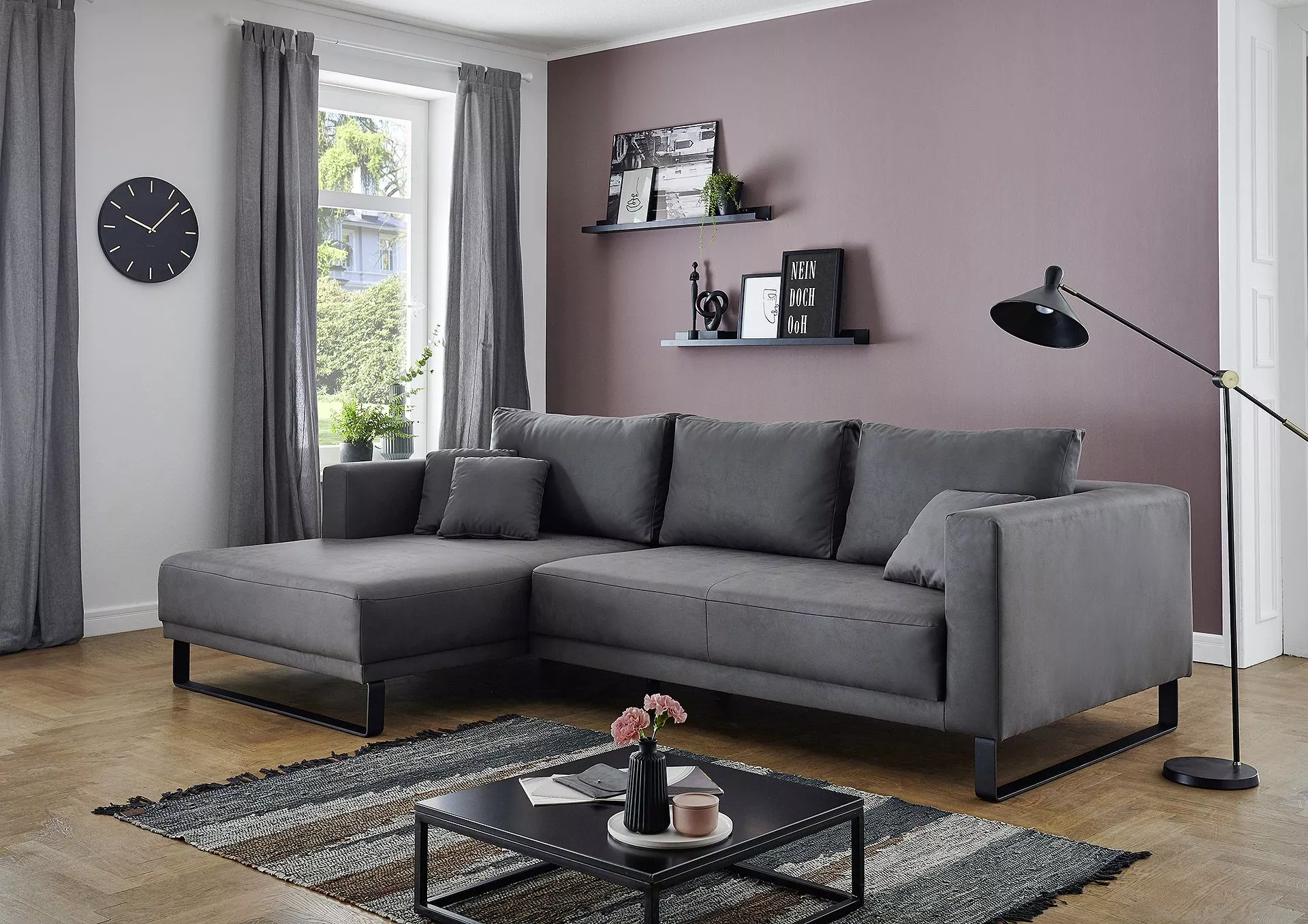 Canapé d'angle avec fonction LOFT