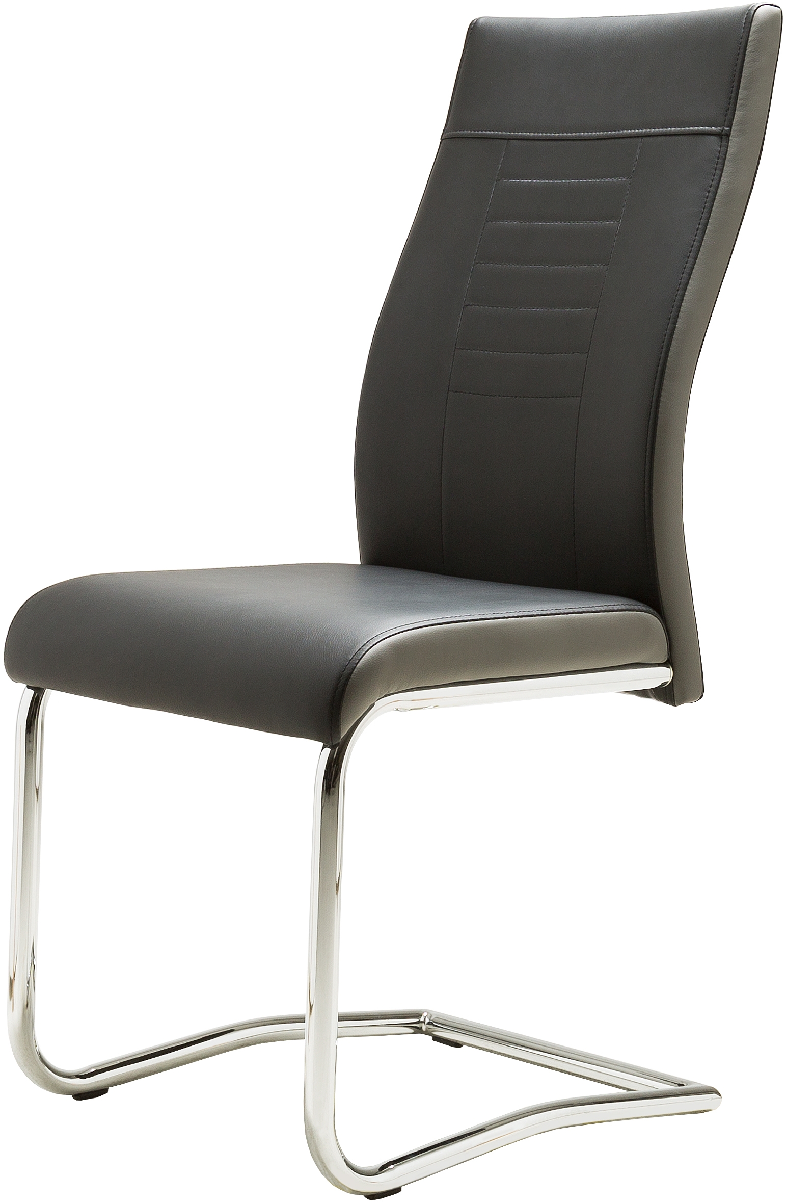 Lot de 4 chaises à piètement luge LUCKY Lot de 4 chaises à piètement luge LUCKY