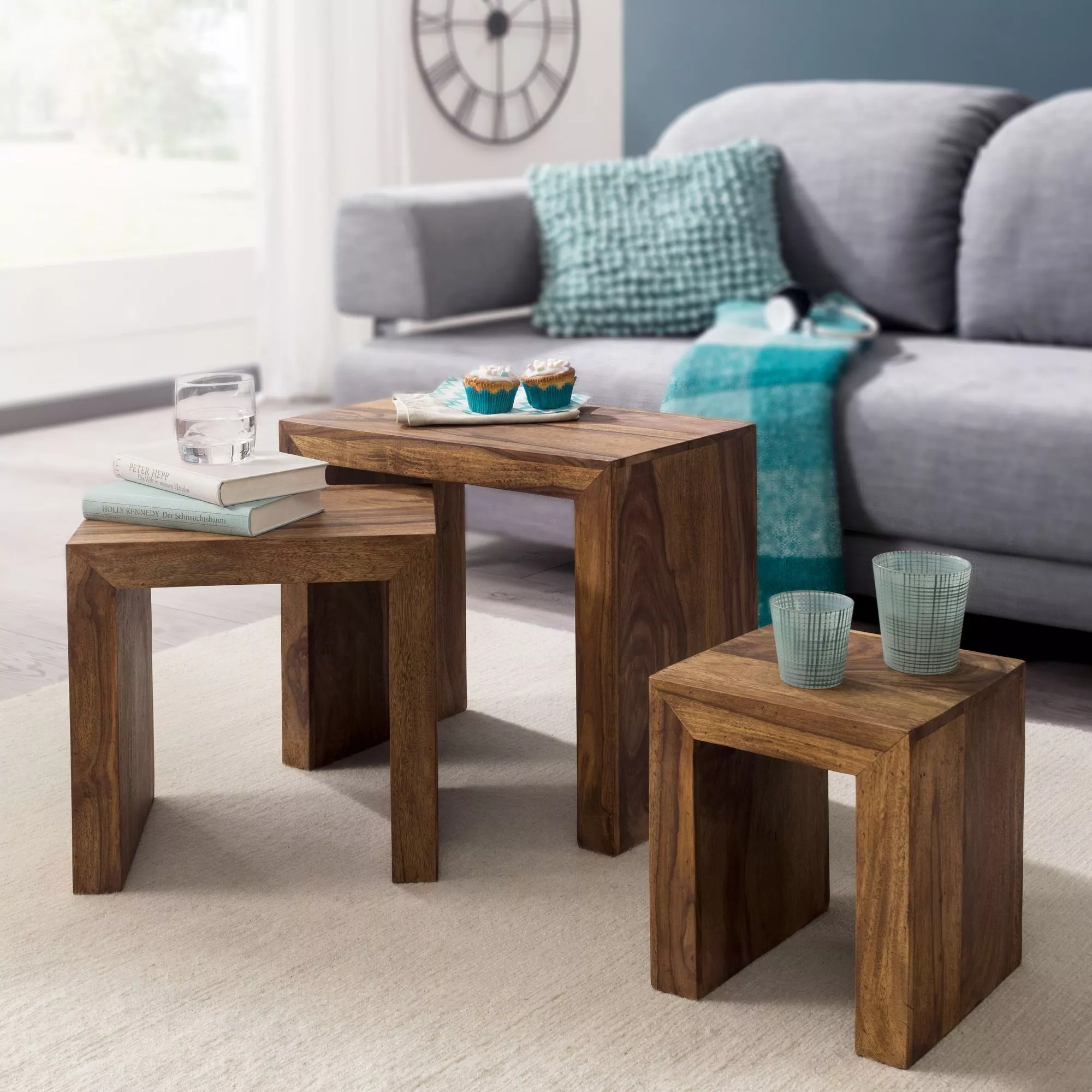 Lot de 3 tables d'appoint PATTANI