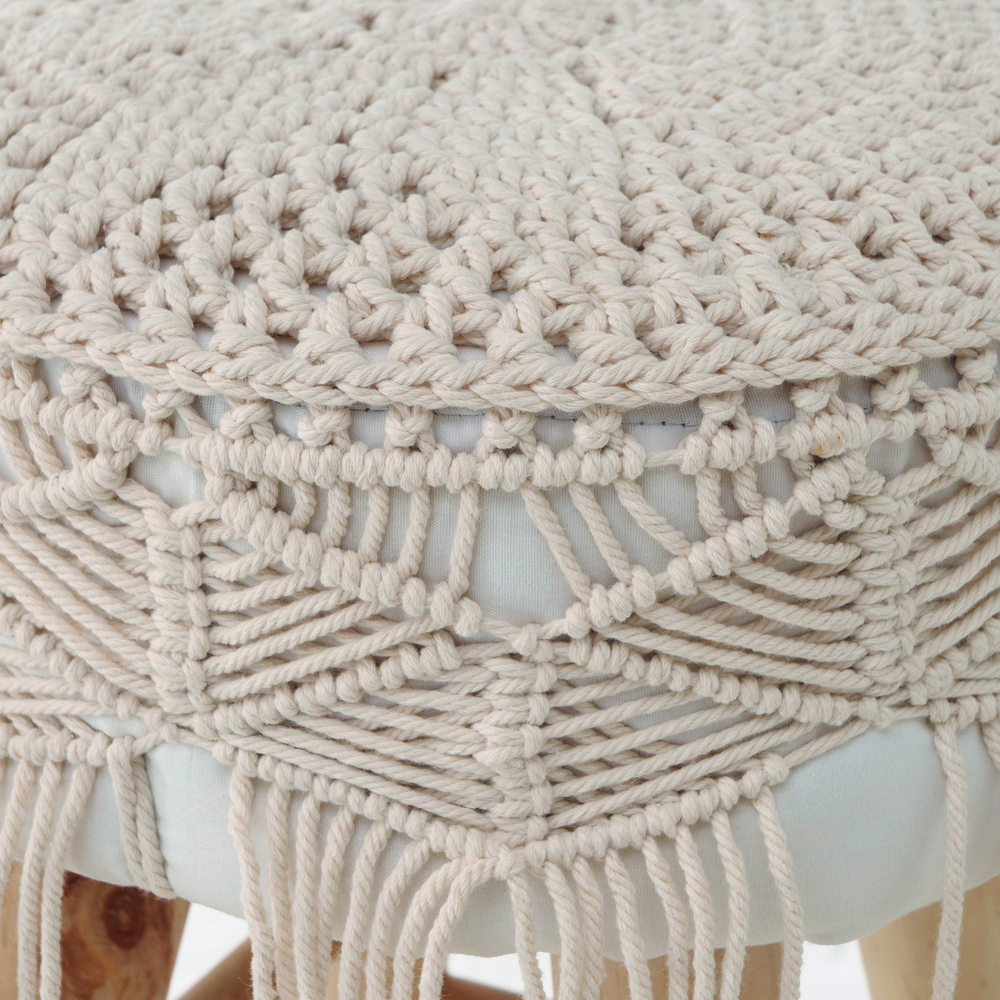 Tabouret macramé CLEVE