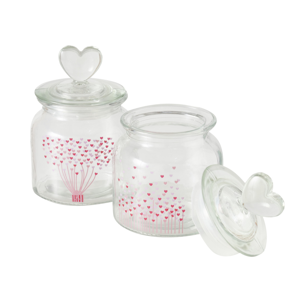 Bonbonnière en verre avec couvercle SHERINE Bonbonnière en verre avec couvercle SHERINE