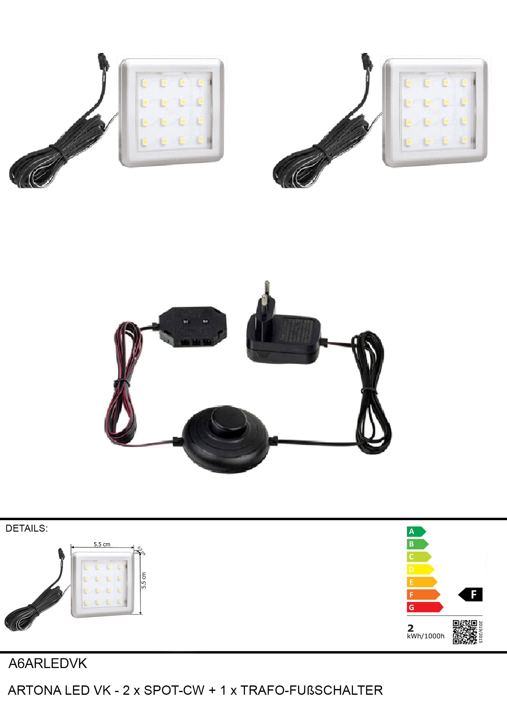 Kit d'éclairage LED VK CARTAGO