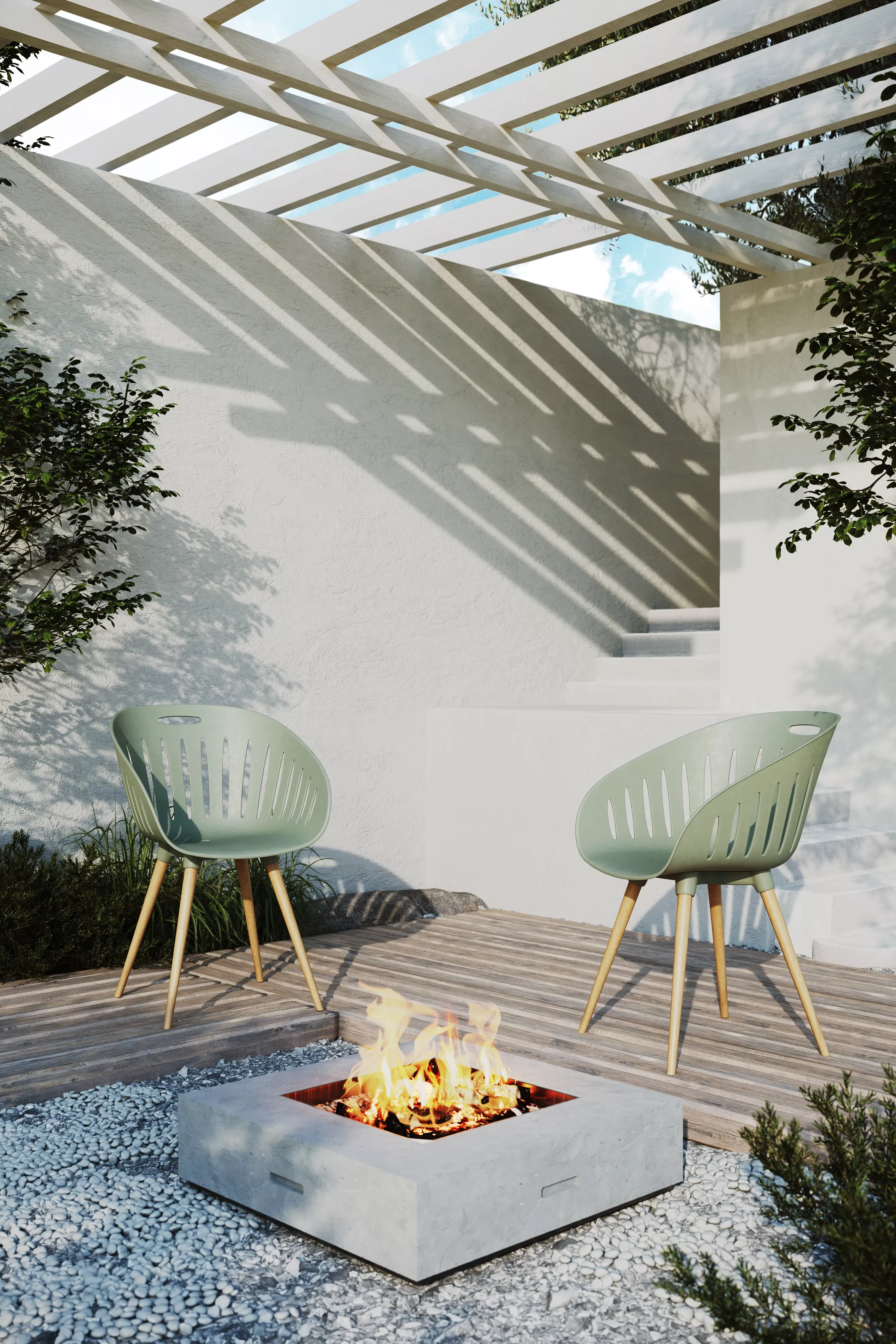 Lot de 2 chaises de jardin T2023