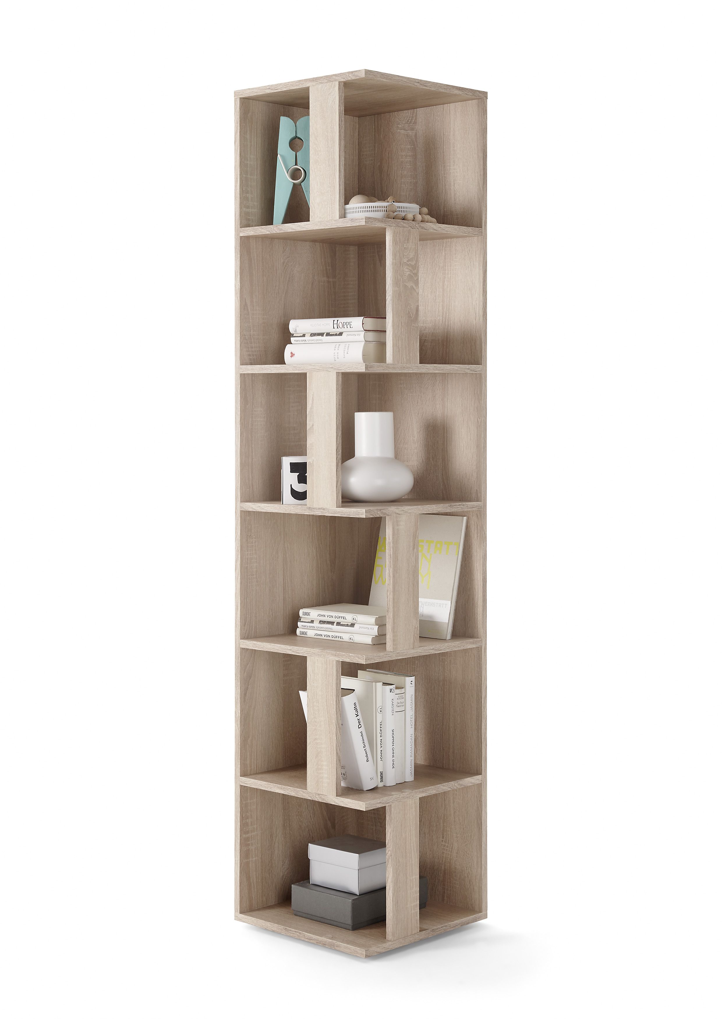 Étagère d'angle CORNER SHELF, chêne Sonoma