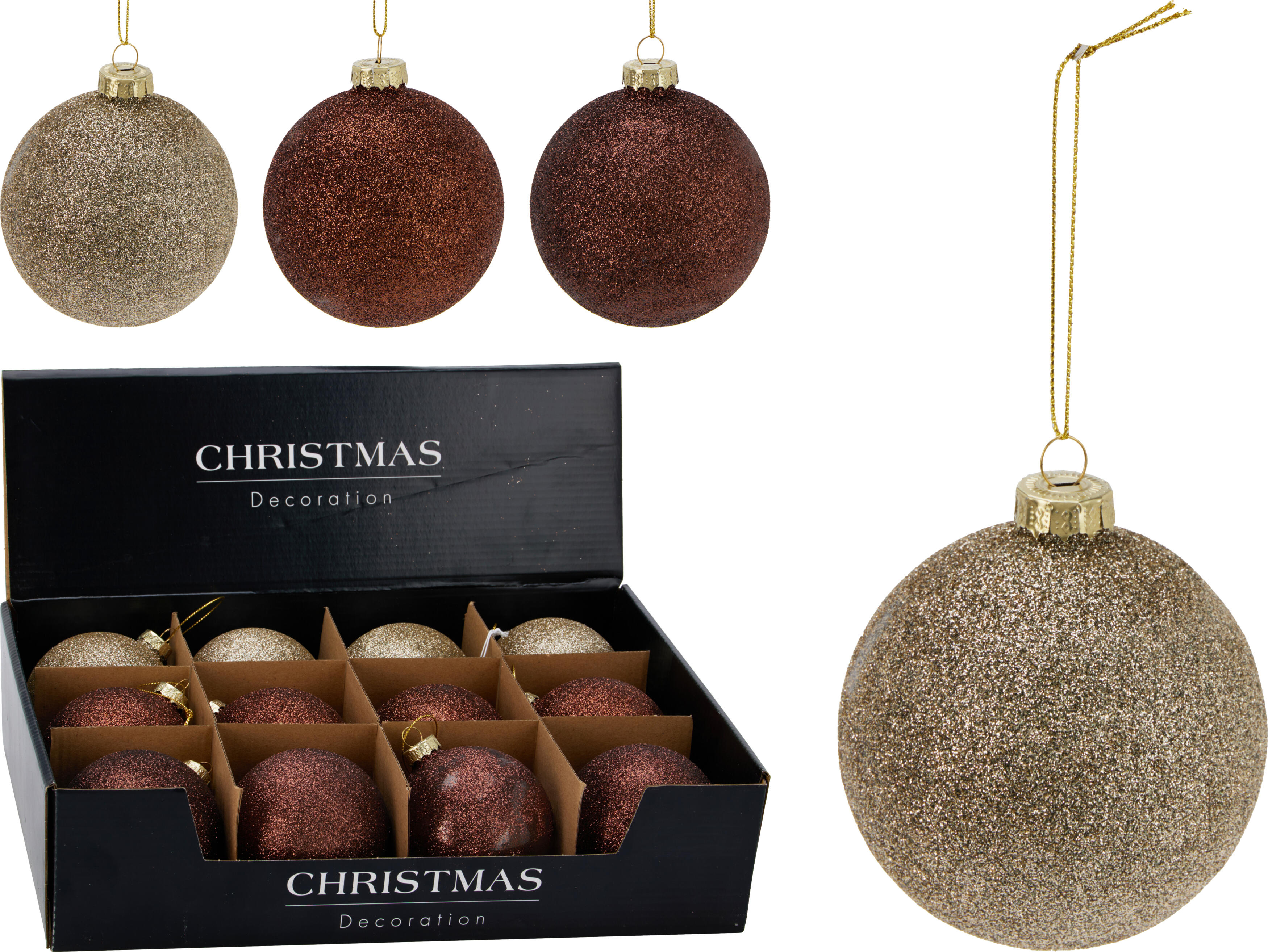 Boule de Noël à paillettes CHRISTMAS Boule de Noël à paillettes CHRISTMAS