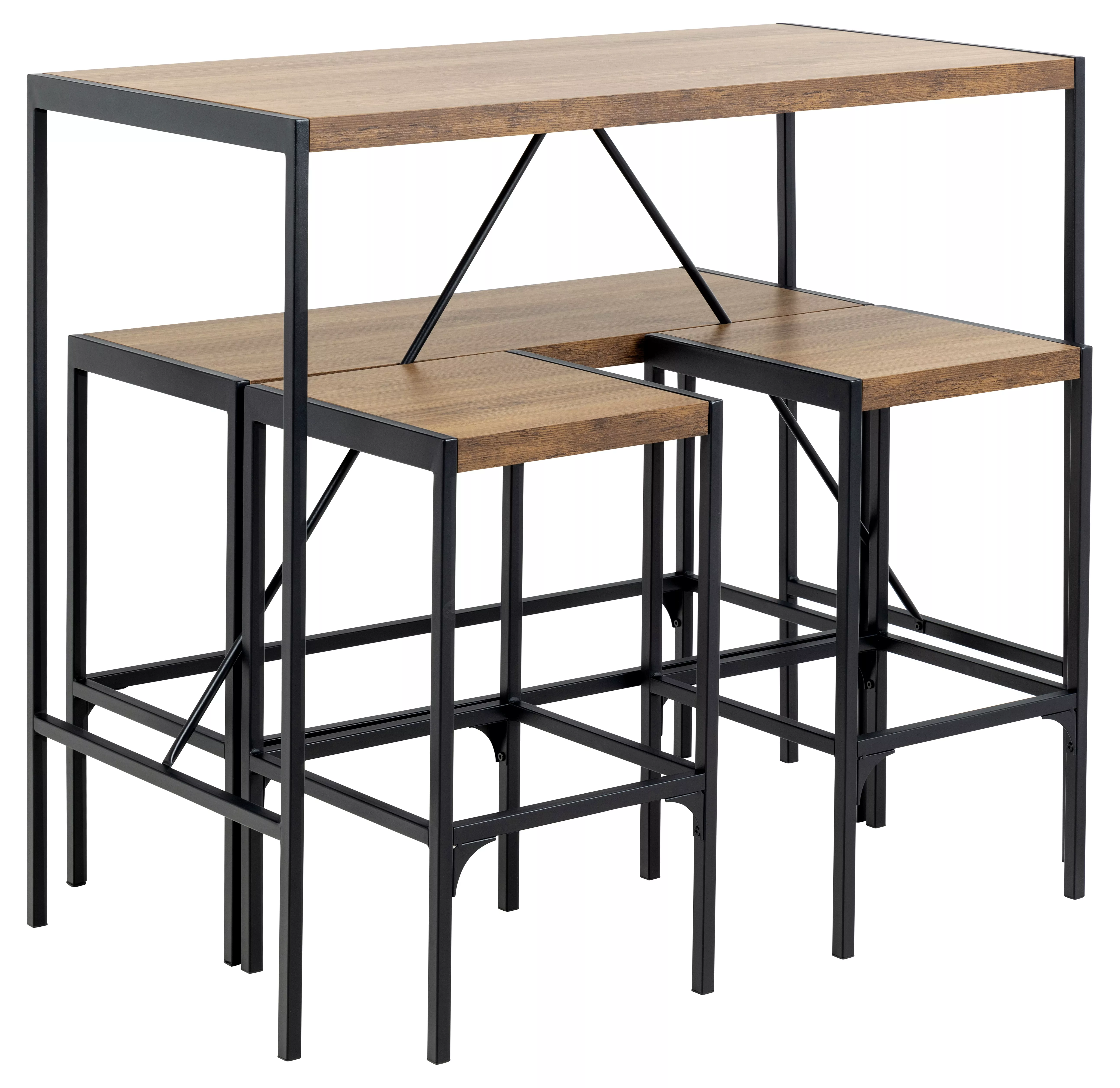 Ensemble table bar, banc et tabourets BERLIN