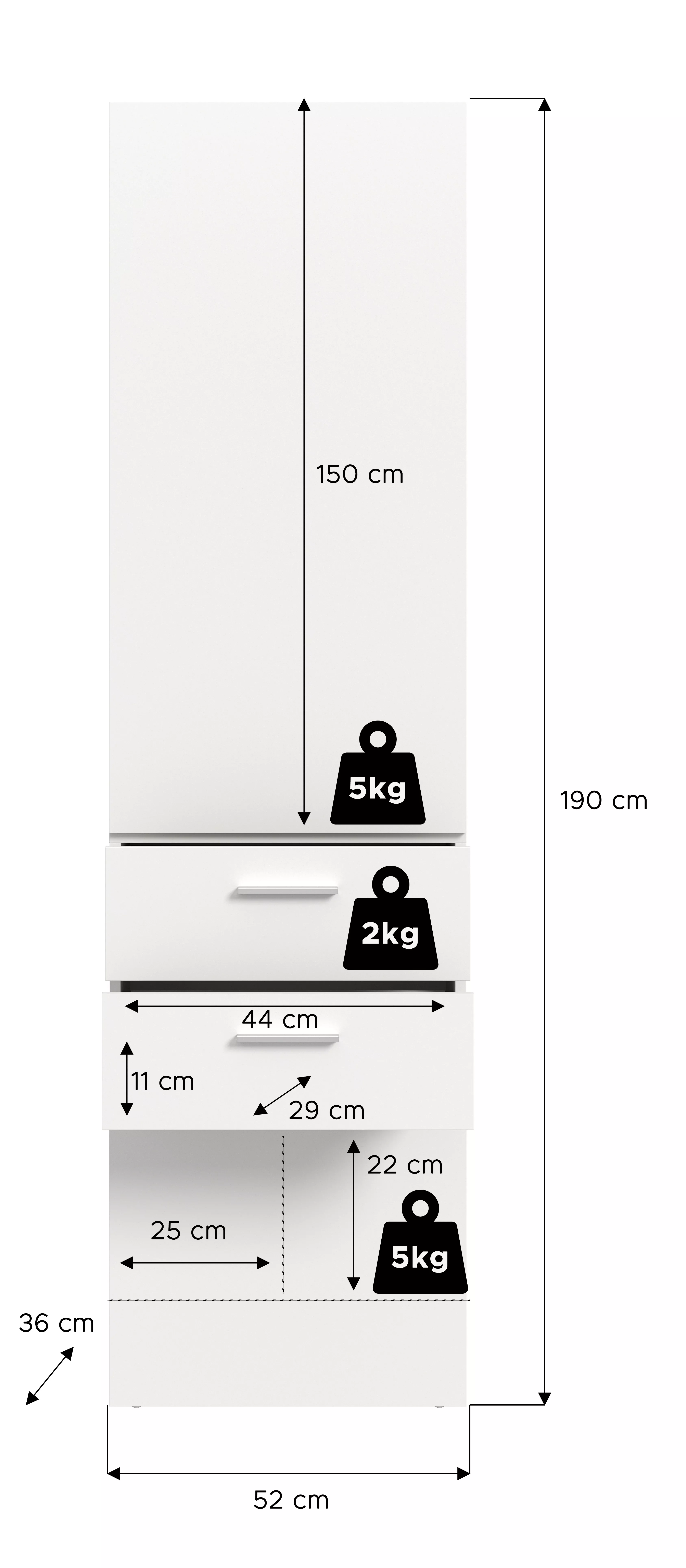Kompaktgarderobe VAGA