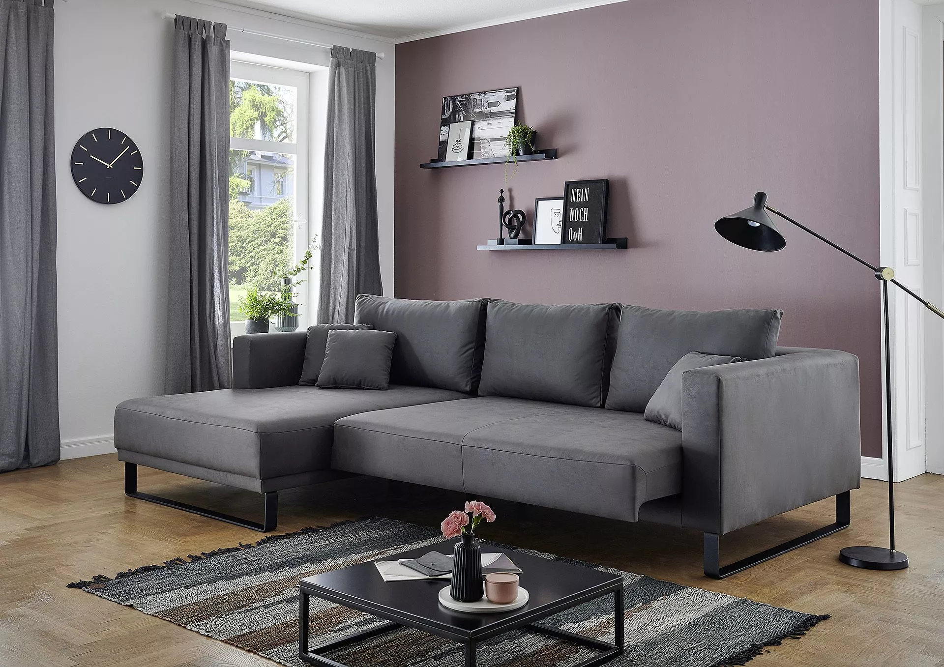 Canapé d'angle avec fonction LOFT