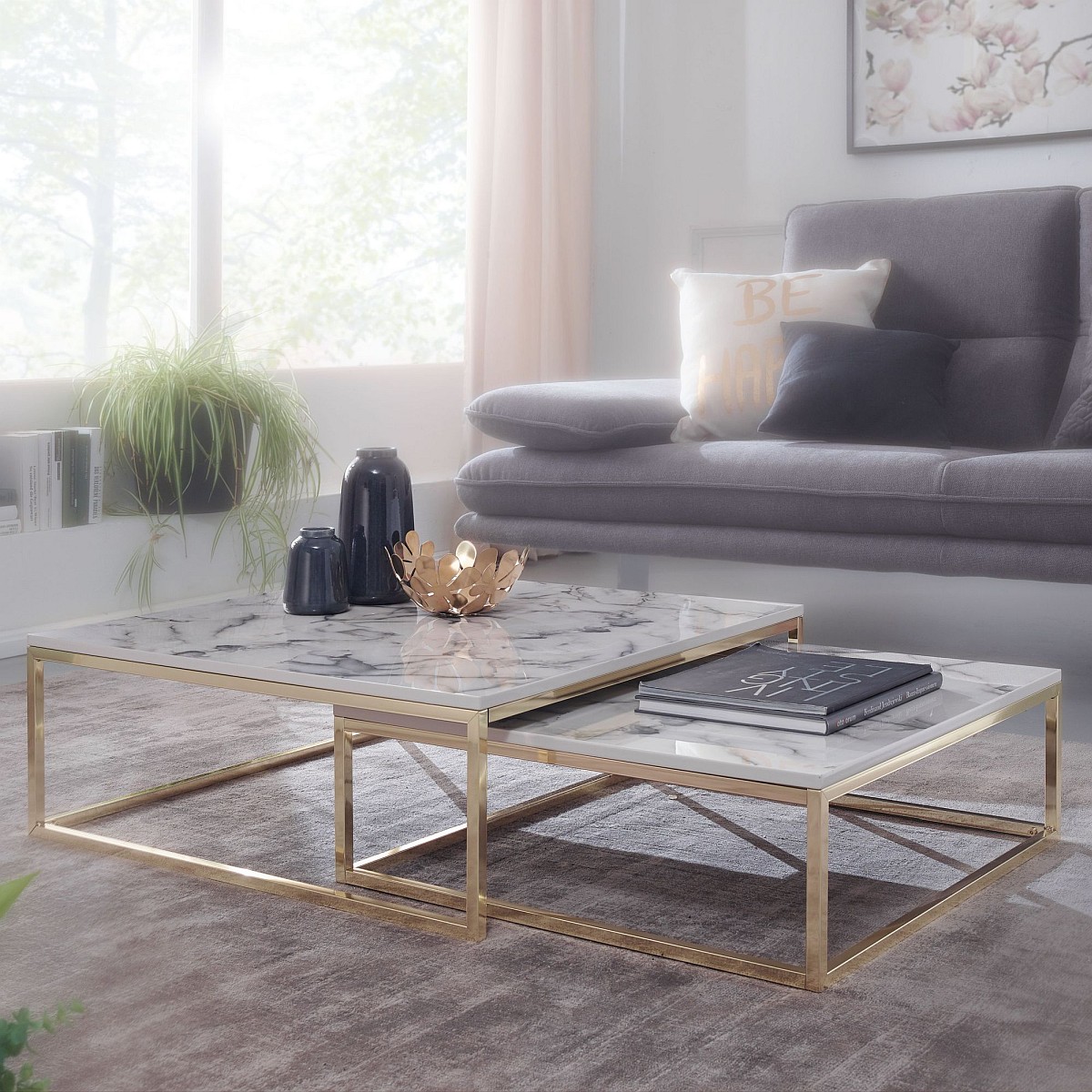 Lot de 2 tables basses WOHNLING