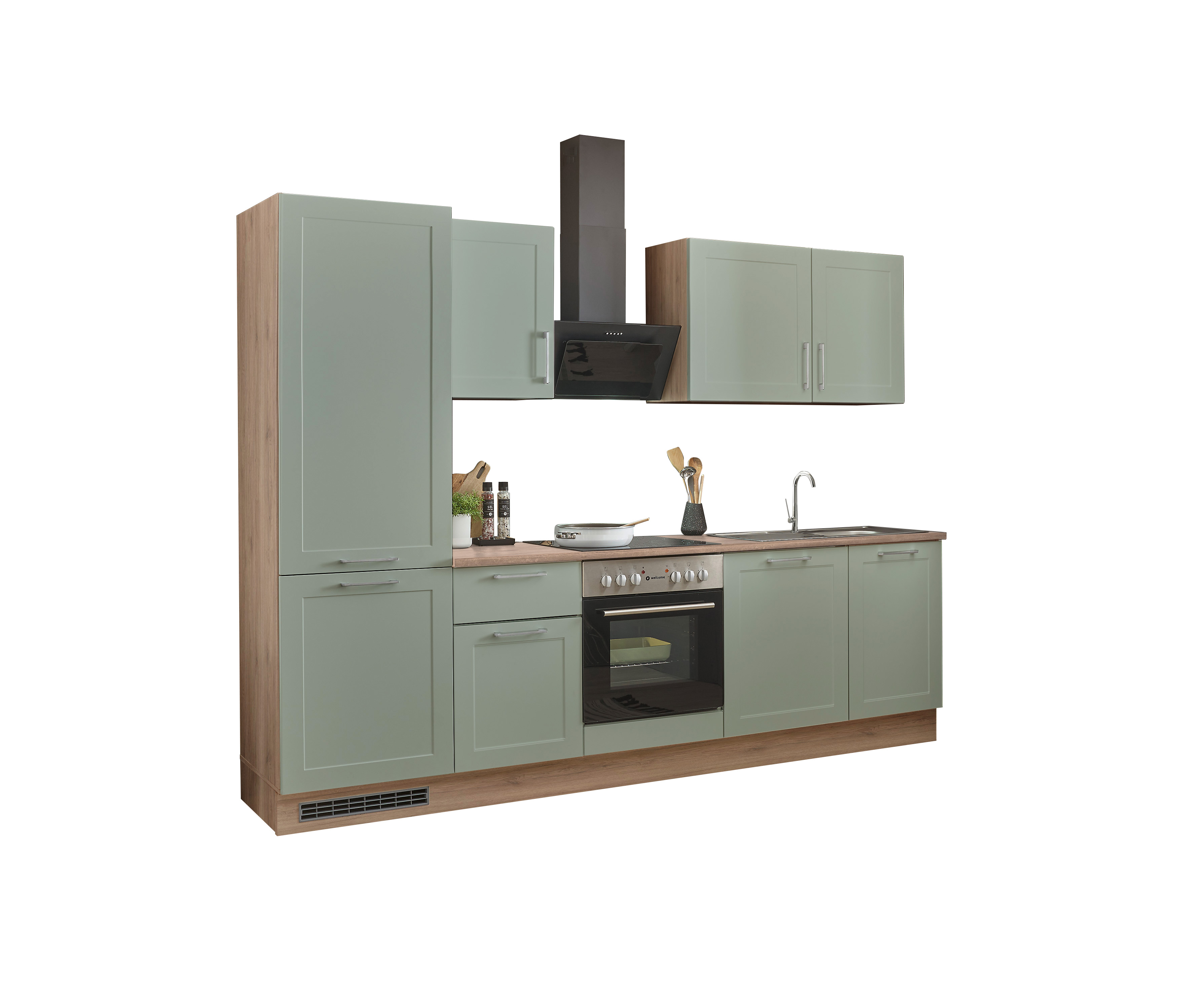 Bloc cuisine avec électroménager HASTINGS (bloc cuisine - réfrigérateur) II