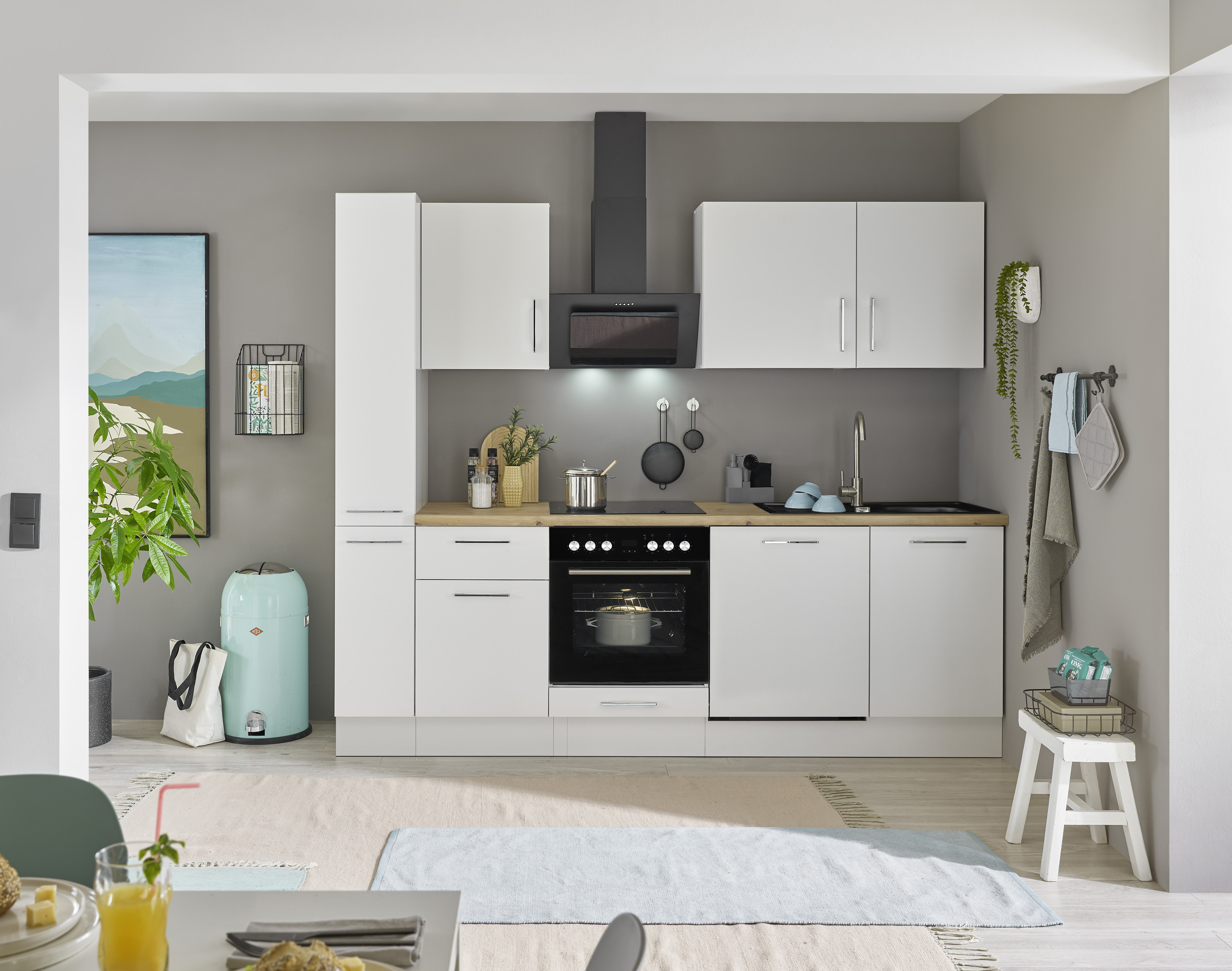 Bloc cuisine avec électroménager CORNWALL (bloc cuisine-armoire coulissante-lave-vaisselle) II