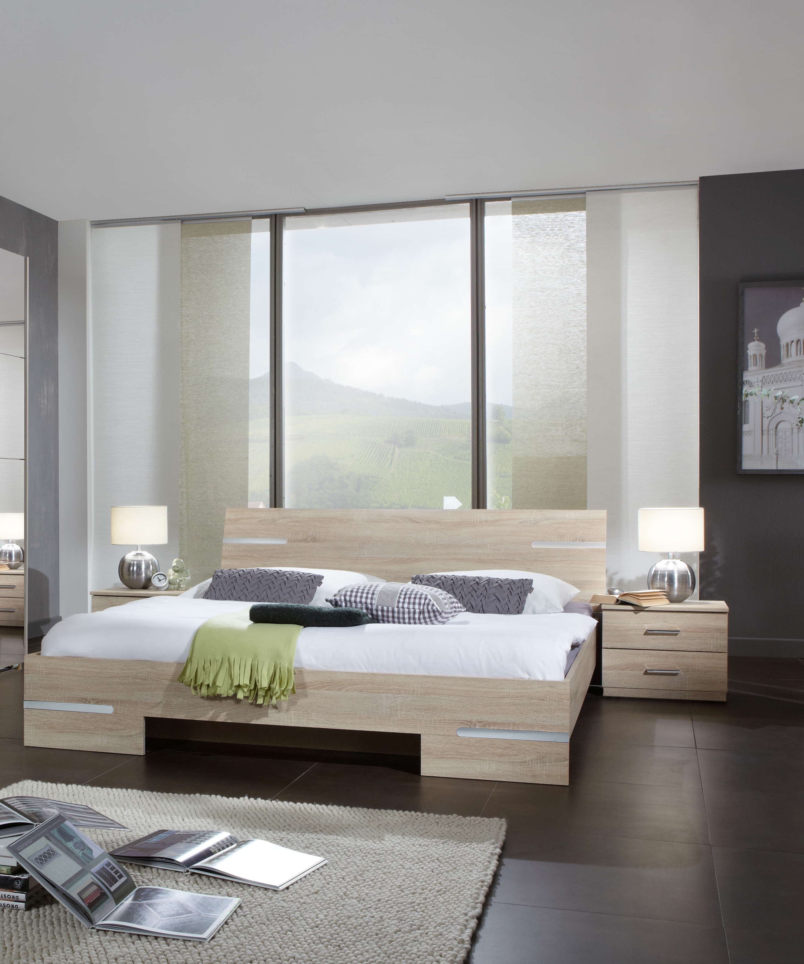 Lit avec chevets ANNA Lit avec chevets ANNA