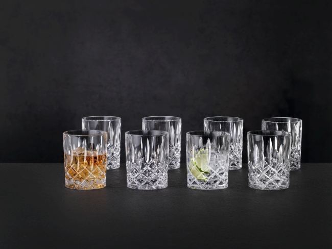 Lot de 8 verres à whisky NOBLESSE