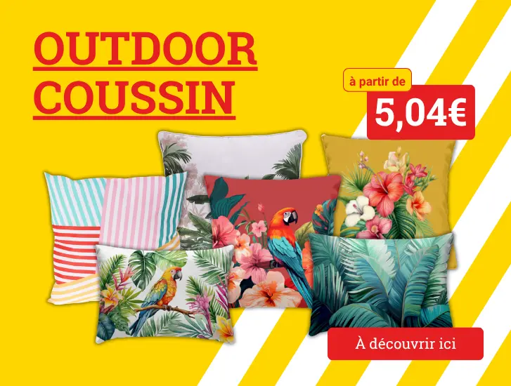 Coussins d'extérieur colorés : réductions MEGA - découvrez-les ici >