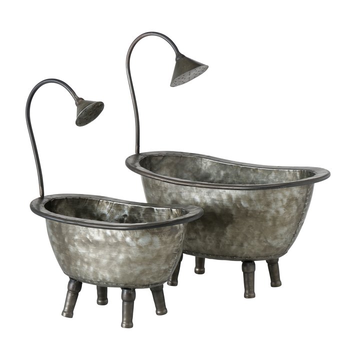 Pot de fleurs décoratif baignoire petit modèle WANNE