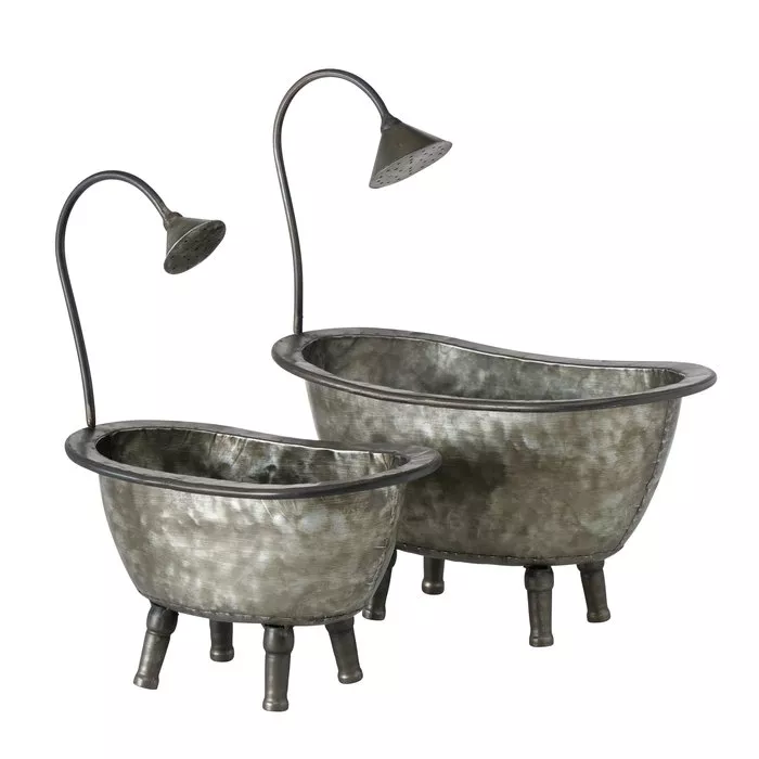 Pot de fleurs décoratif baignoire petit modèle WANNE