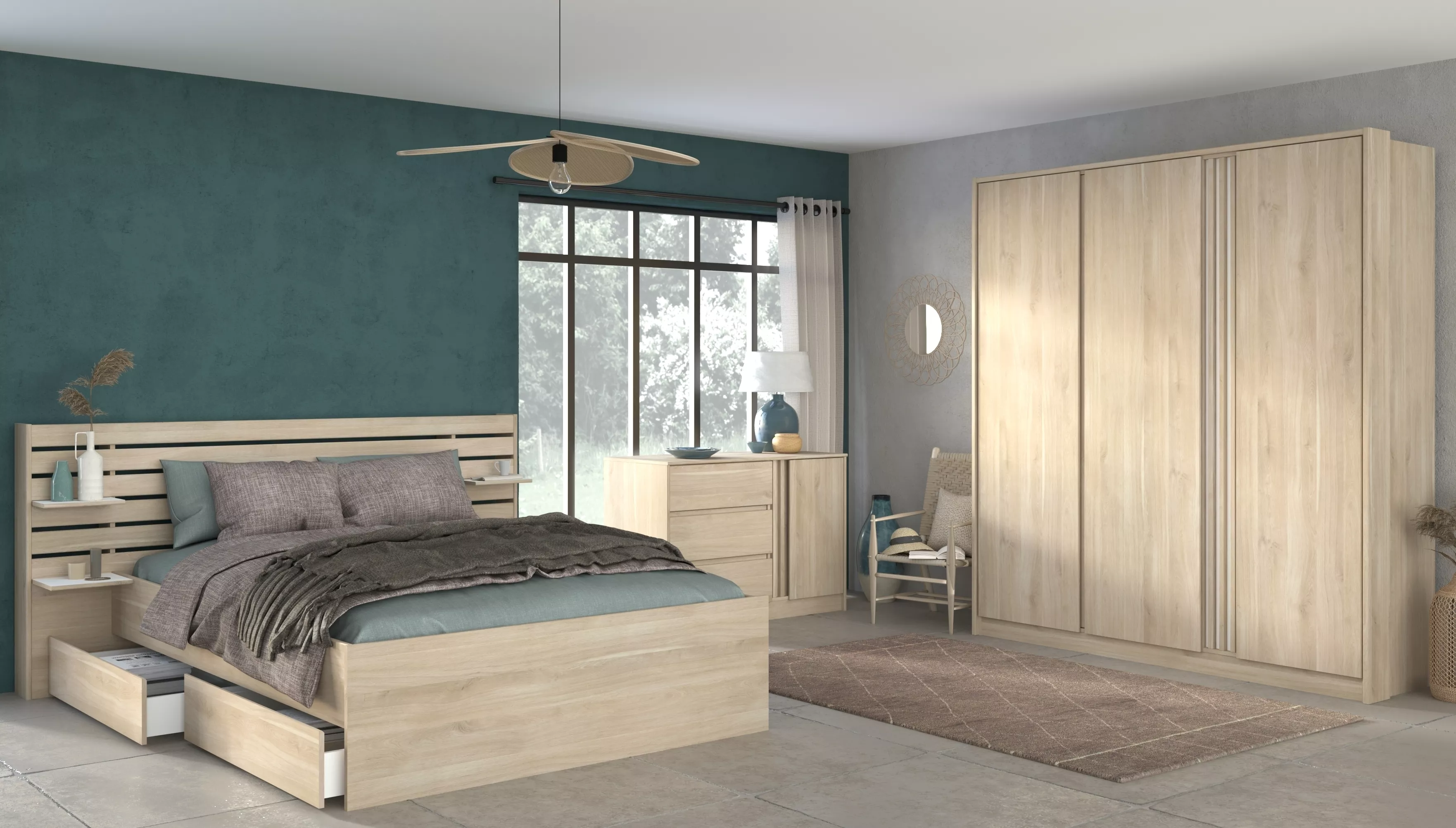 Schlafzimmer 3-teilig MIAMI 27 Schlafzimmer 3-teilig MIAMI 27