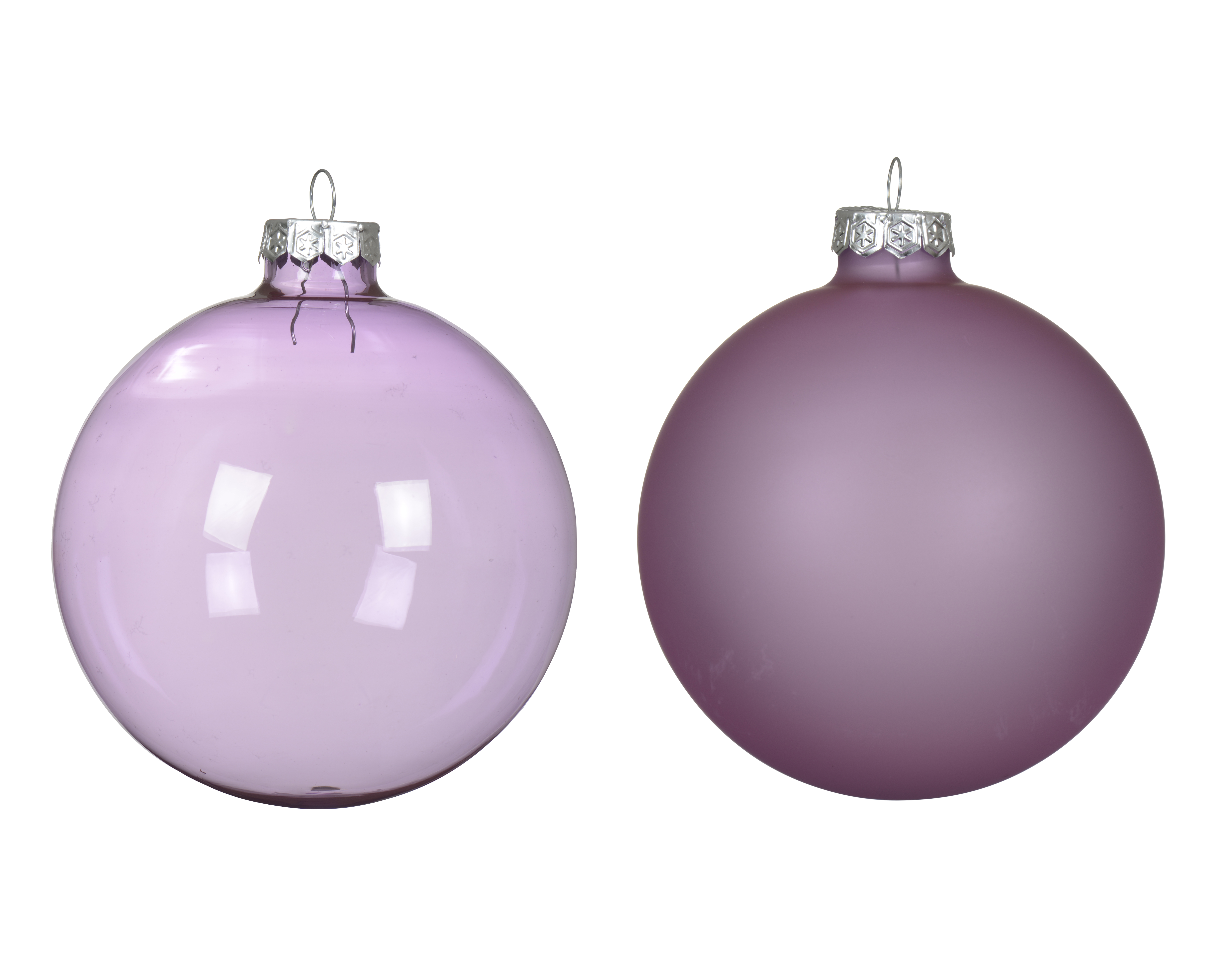 Lot de 3 boules en verre CHRISTMAS